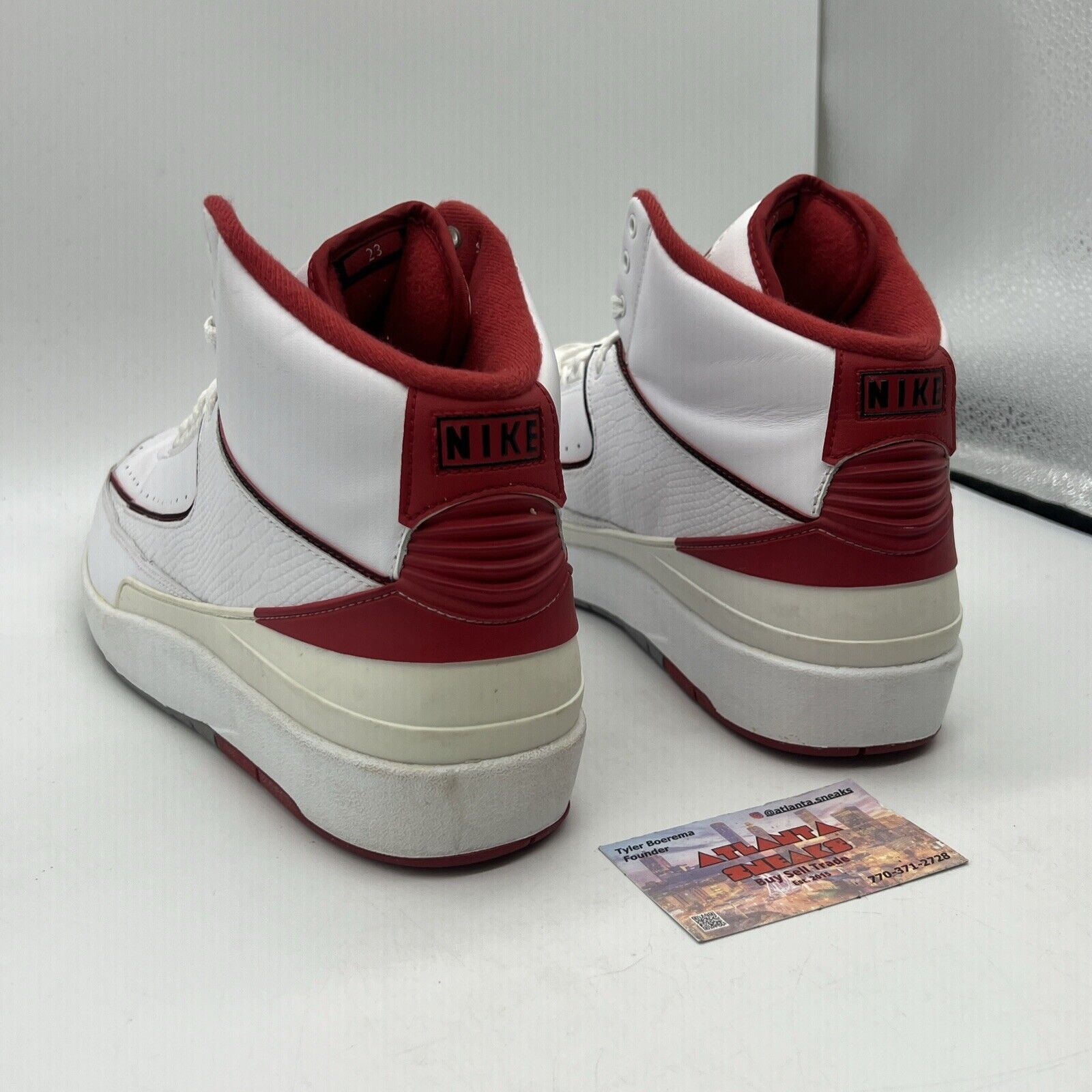 Size 12 - Air Jordan 2 Retro Chicago Home Red White Black Leather (385475-102)