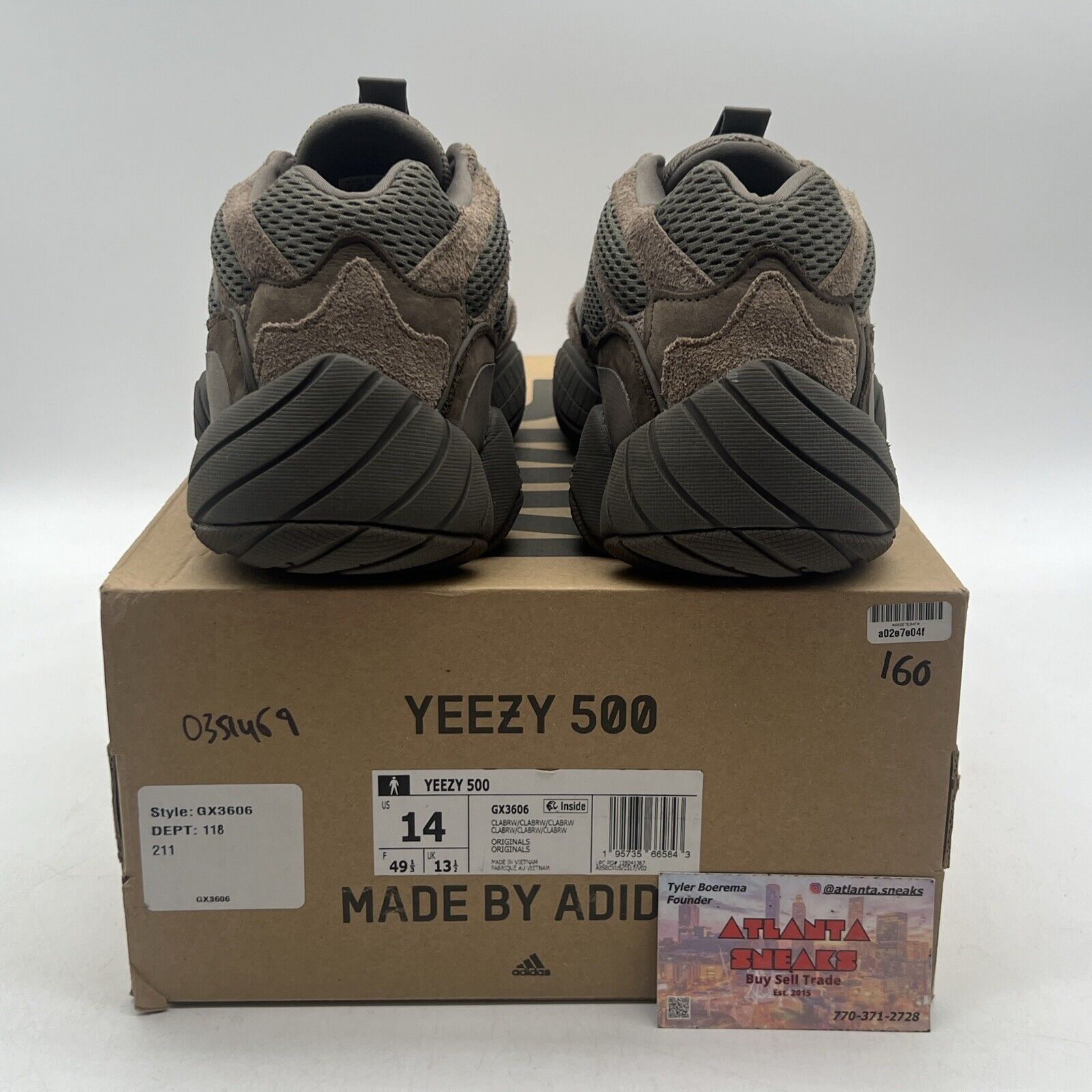 Size 14 - adidas Yeezy 500 Brown Clay Suede Leather (GX3606)