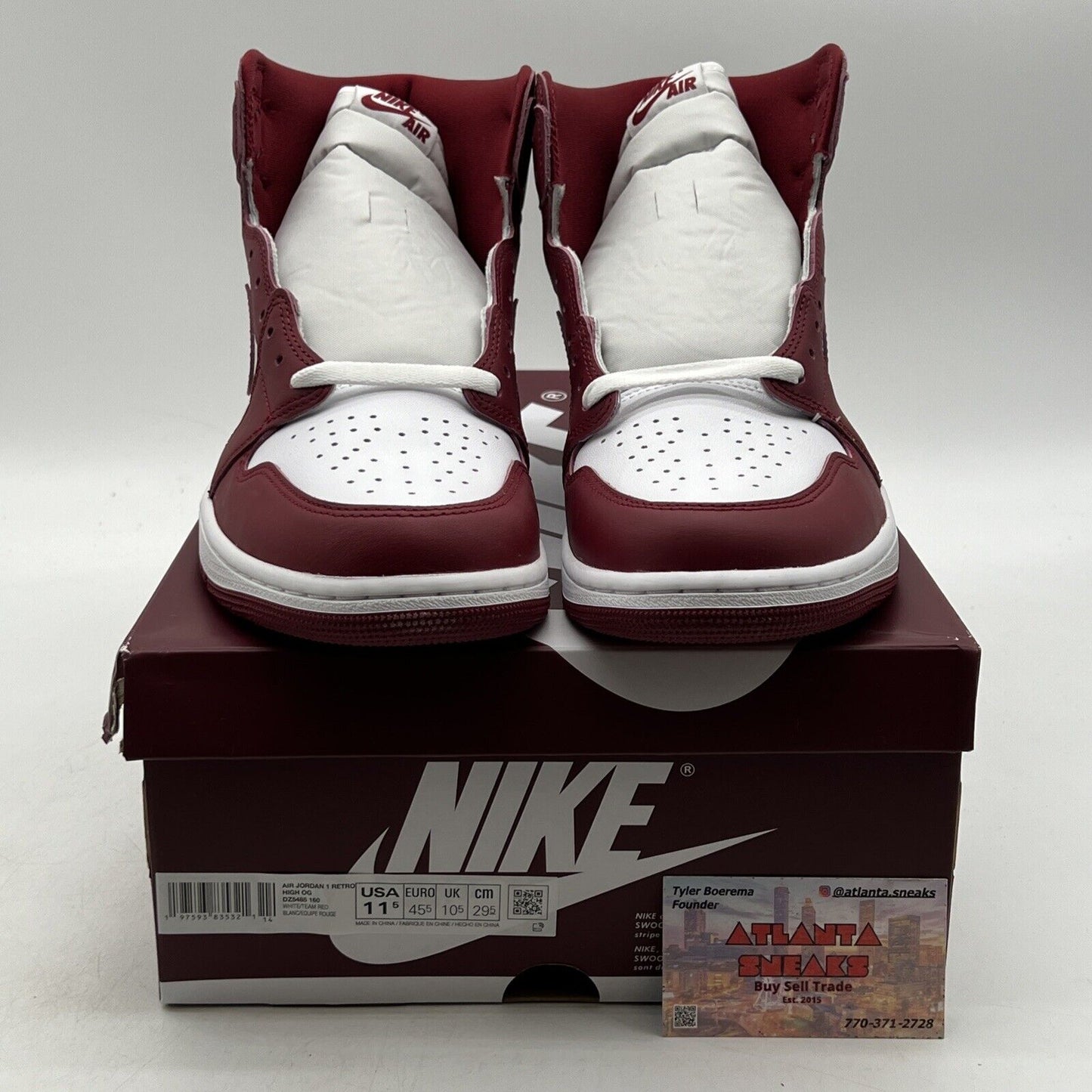 Size 11.5 - Air Jordan 1 Retro OG High Artisanal Red Leather (DZ5485-160)