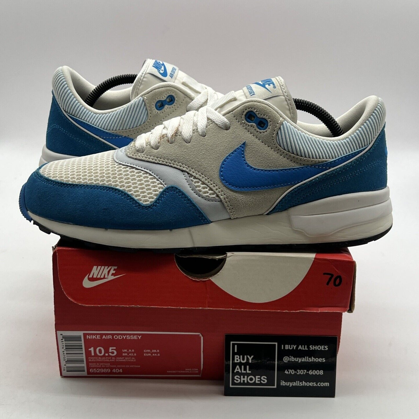 Size 10.5 - Nike Air Odyssey Photo Blue (652989-404)