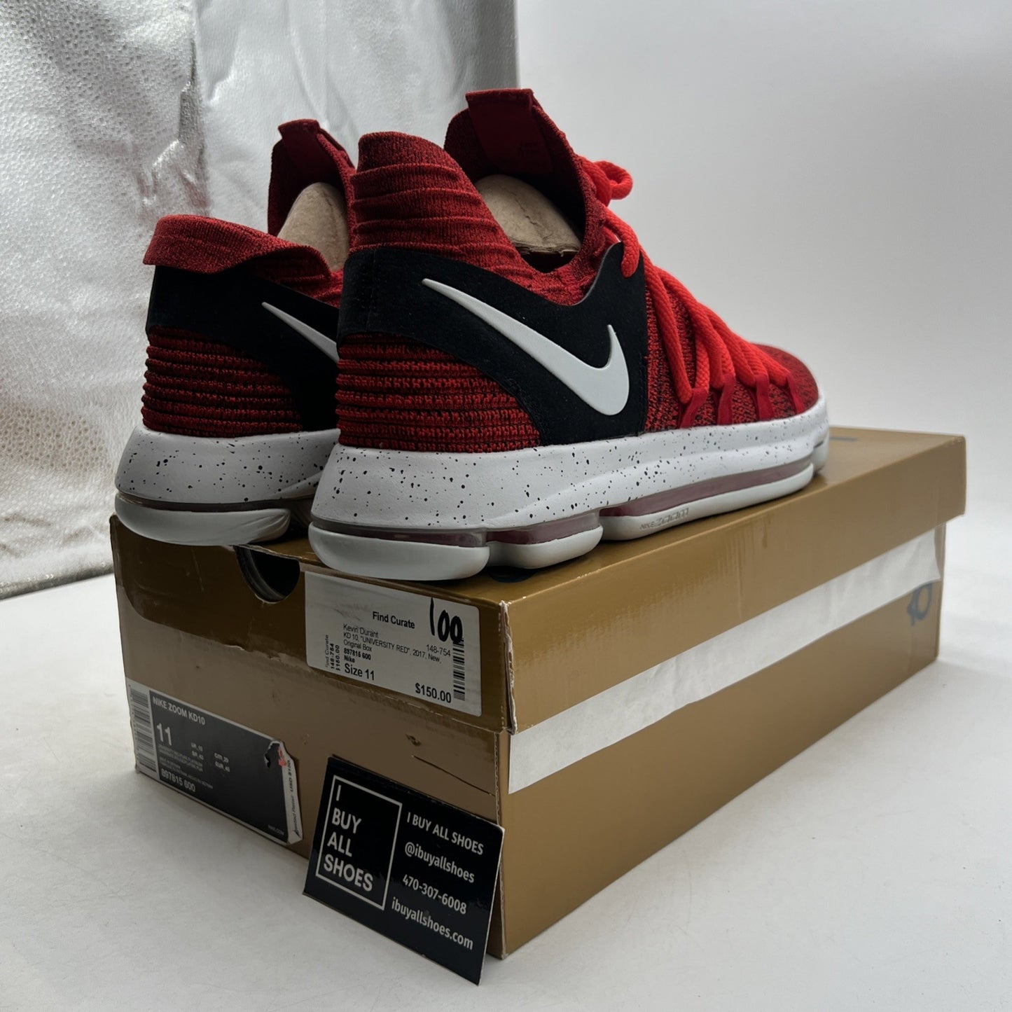 Size 11 - Nike KD 10 Red Velvet (897815-600)