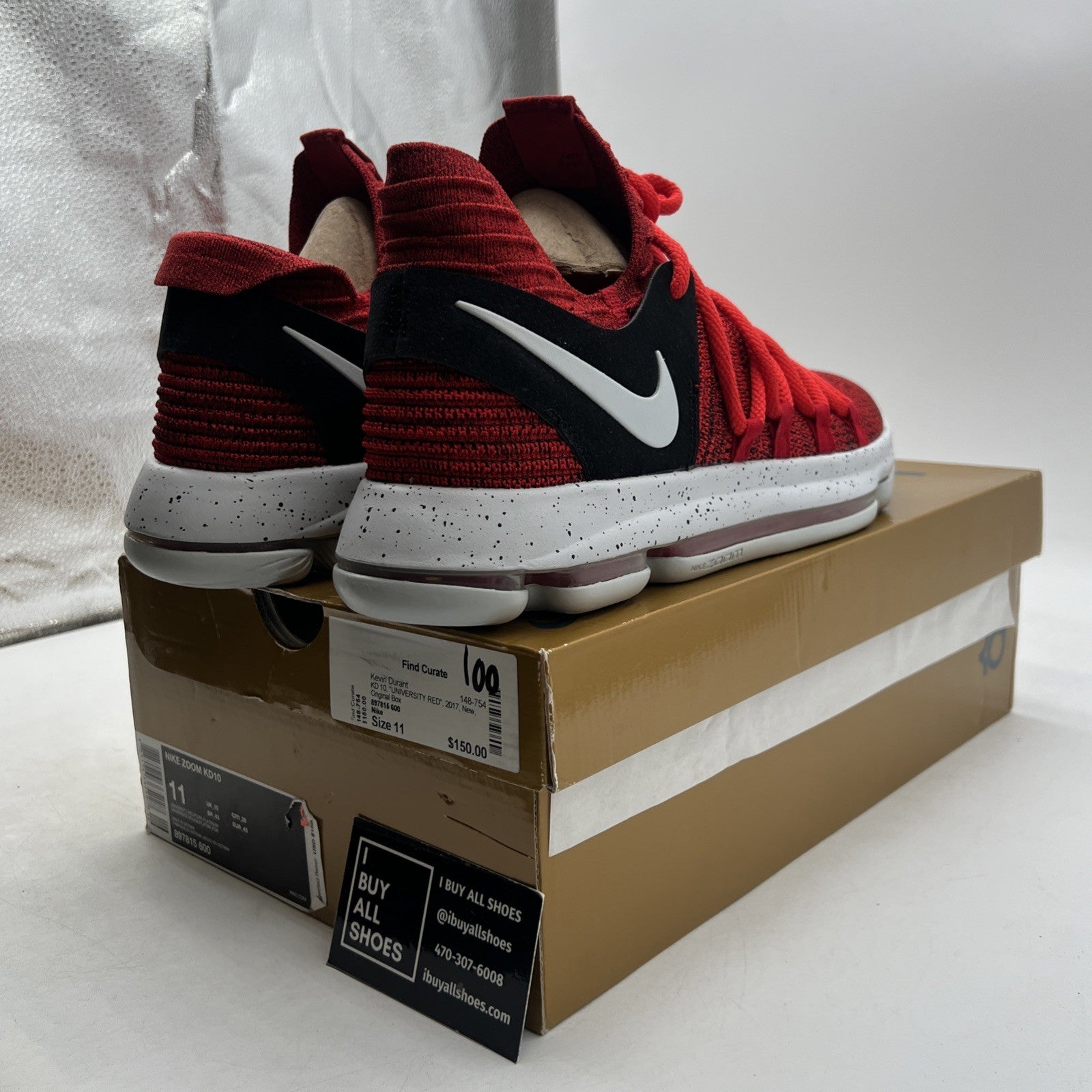 Size 11 - Nike KD 10 Red Velvet (897815-600)