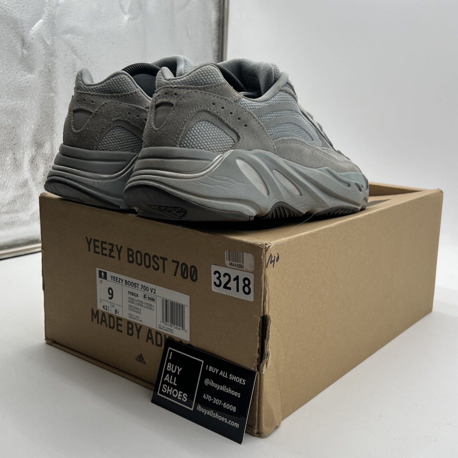Size 9 - Adidas Yeezy Boost 700 V2 Hospital Blue (FV8424)