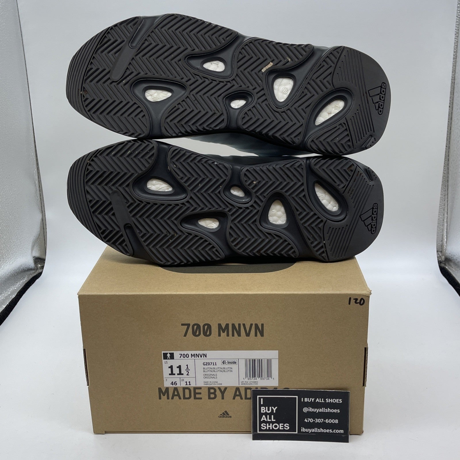 Size 10.5 - adidas Yeezy Boost 700 MNVN Blue Tint Black (GZ0711)