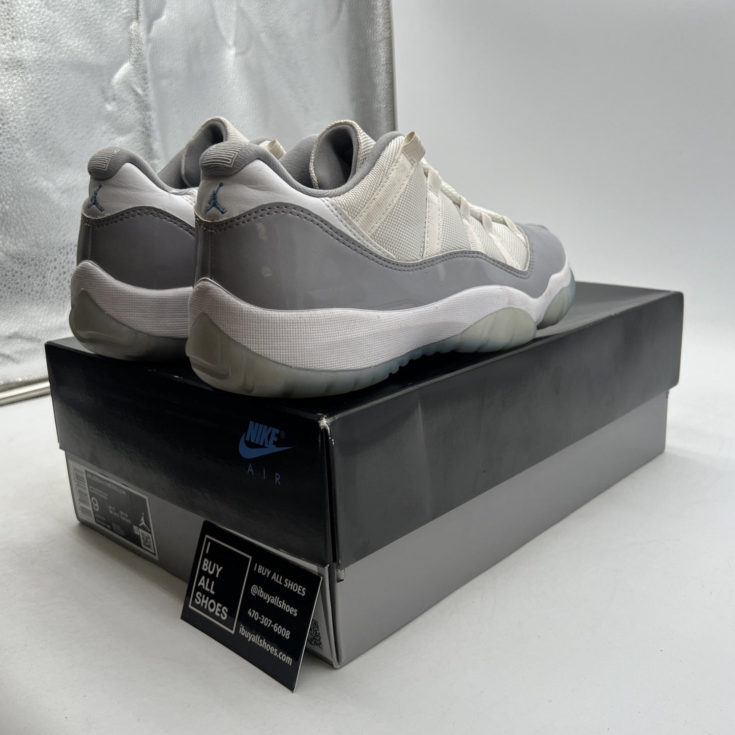 Size 9 - Air Jordan 11 Retro Low Cement Grey (AV2187-140)