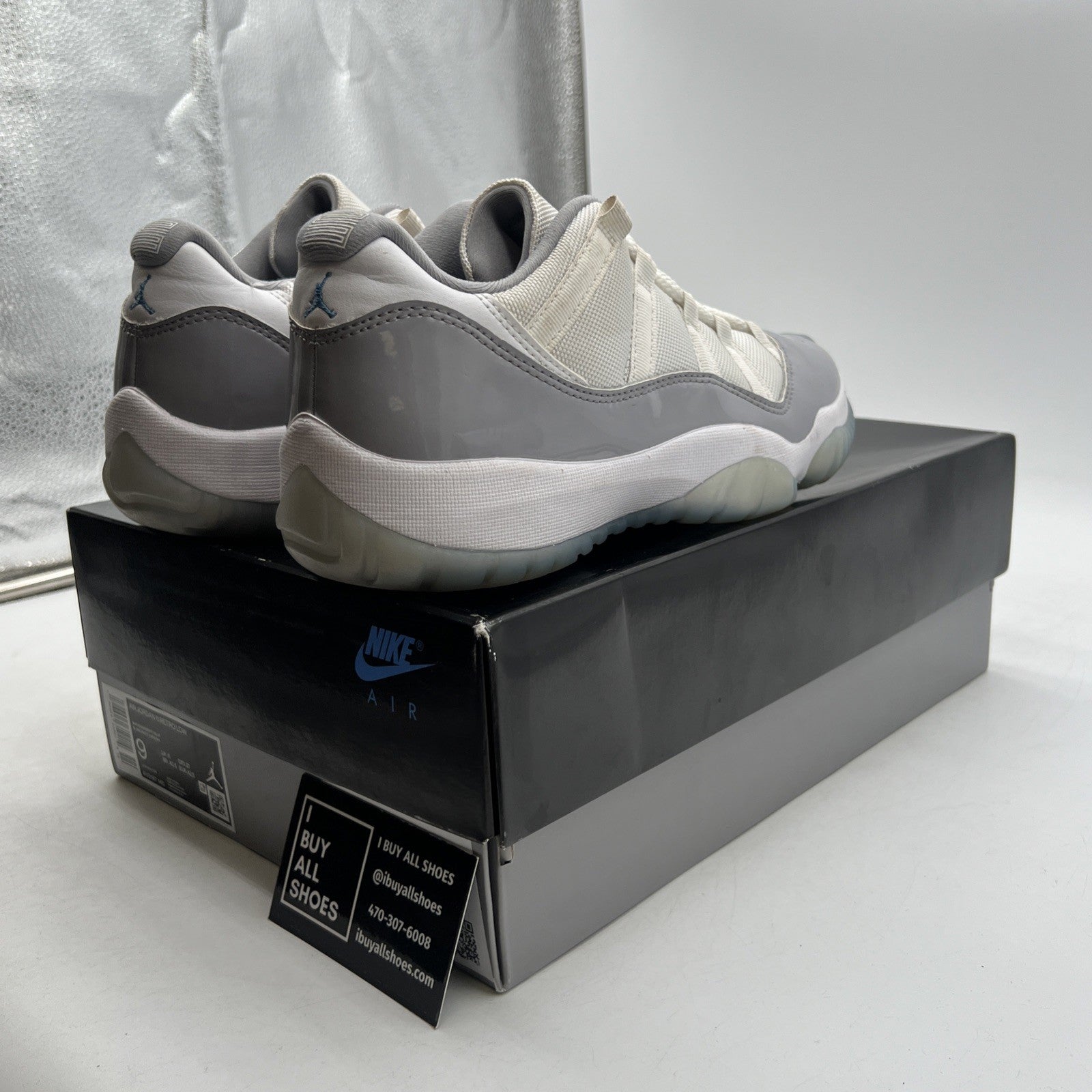 Size 9 - Air Jordan 11 Retro Low Cement Grey (AV2187-140)