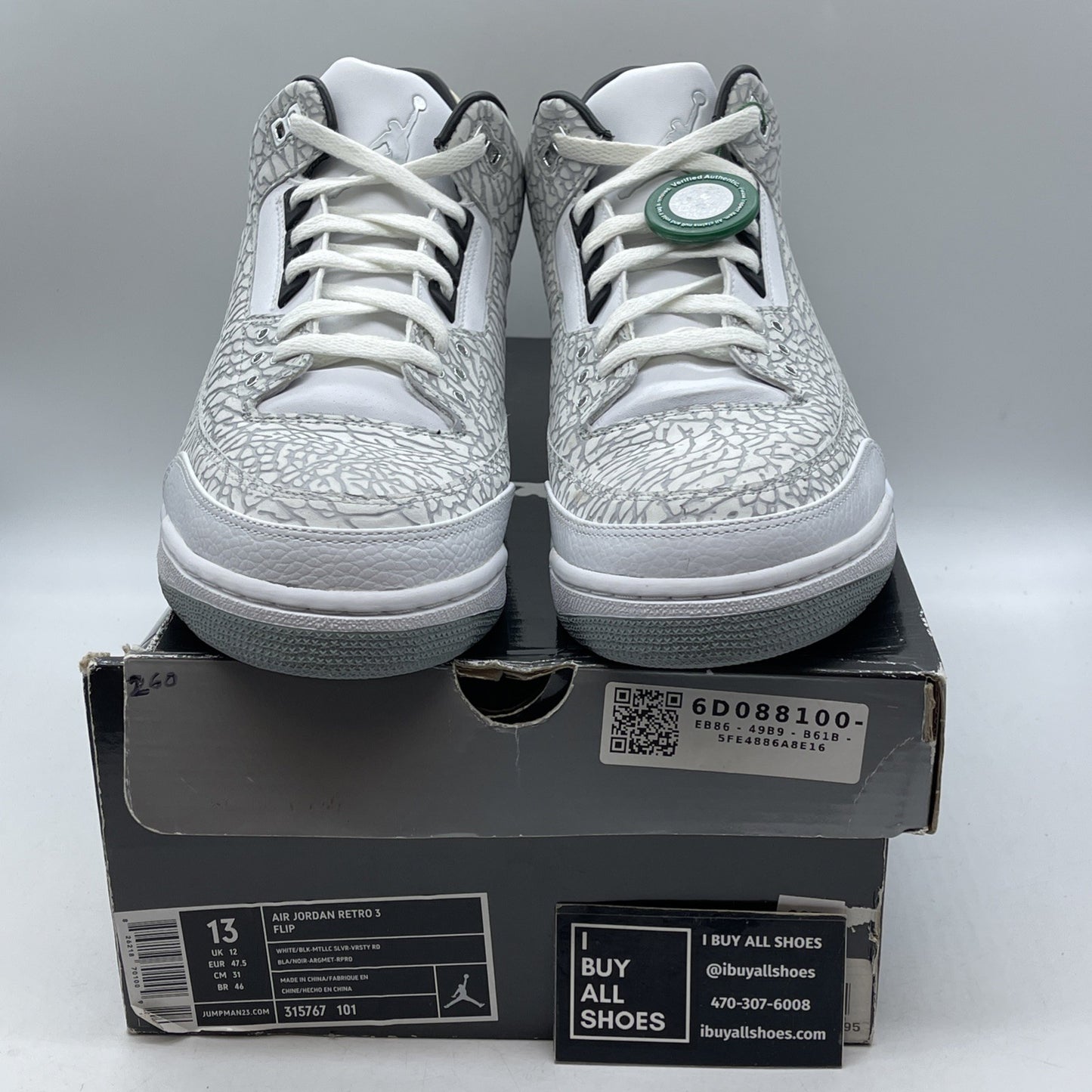Size 13 - Air Jordan 3 Retro Flip (315767-101)