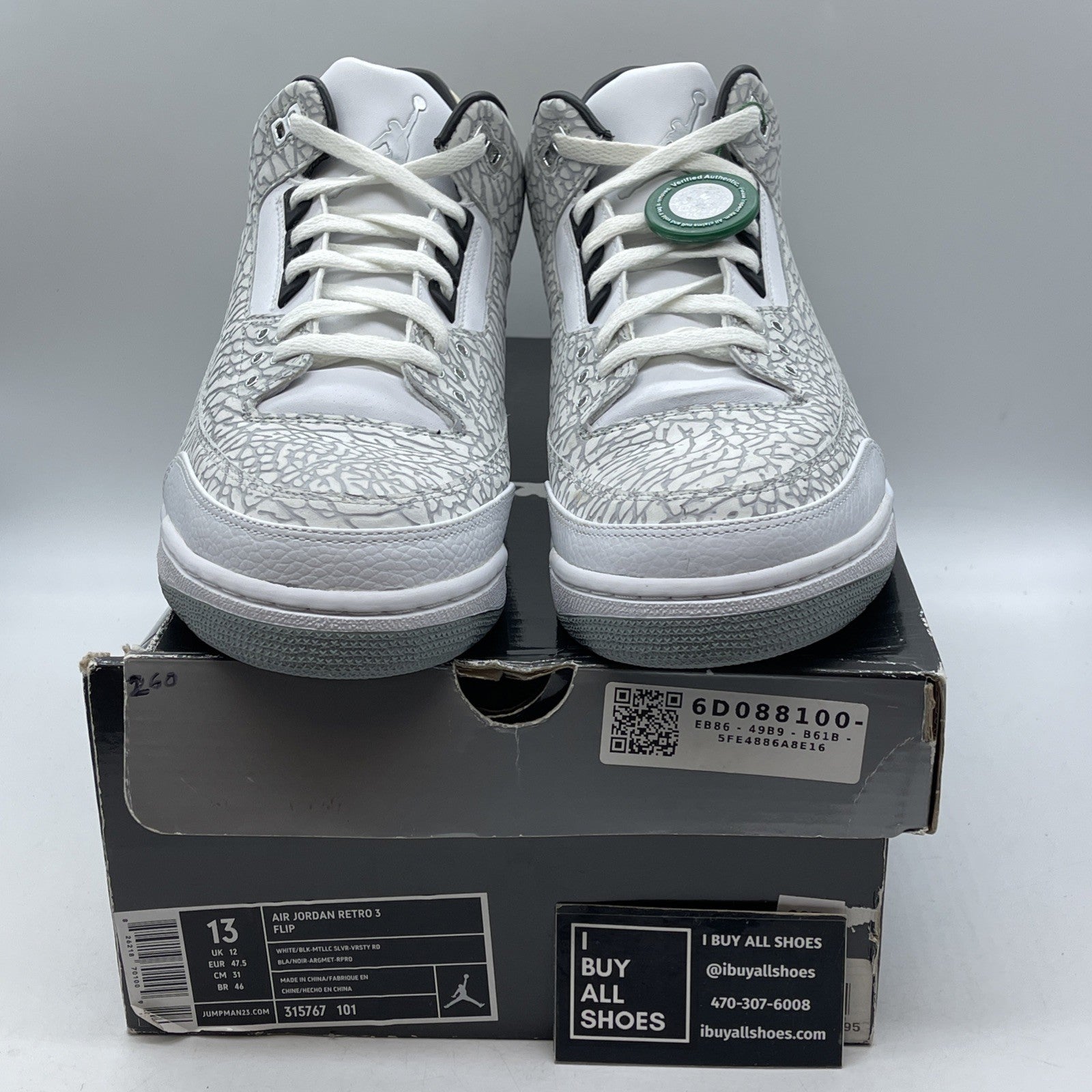 Size 13 - Air Jordan 3 Retro Flip (315767-101)