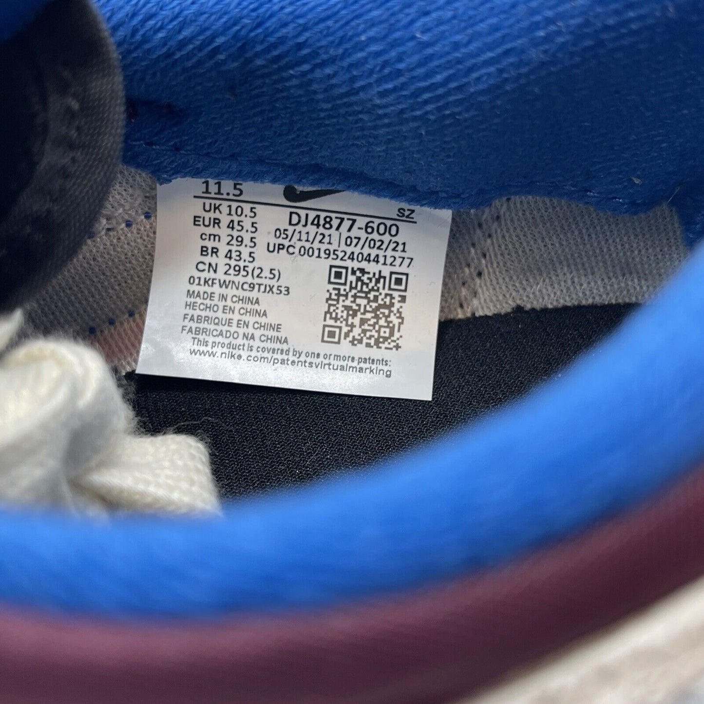 Size 11.5 - Nike sacai x Undercover x LDWaffle Night Maroon Team Royal Suede