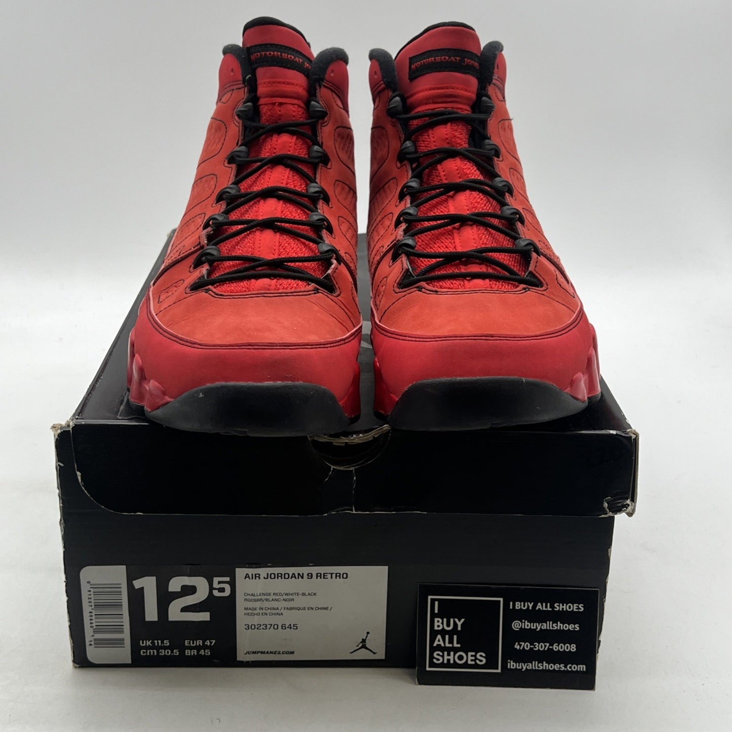 Size 12.5 - Air Jordan 9 Retro Motorboat Jones (302370-645)