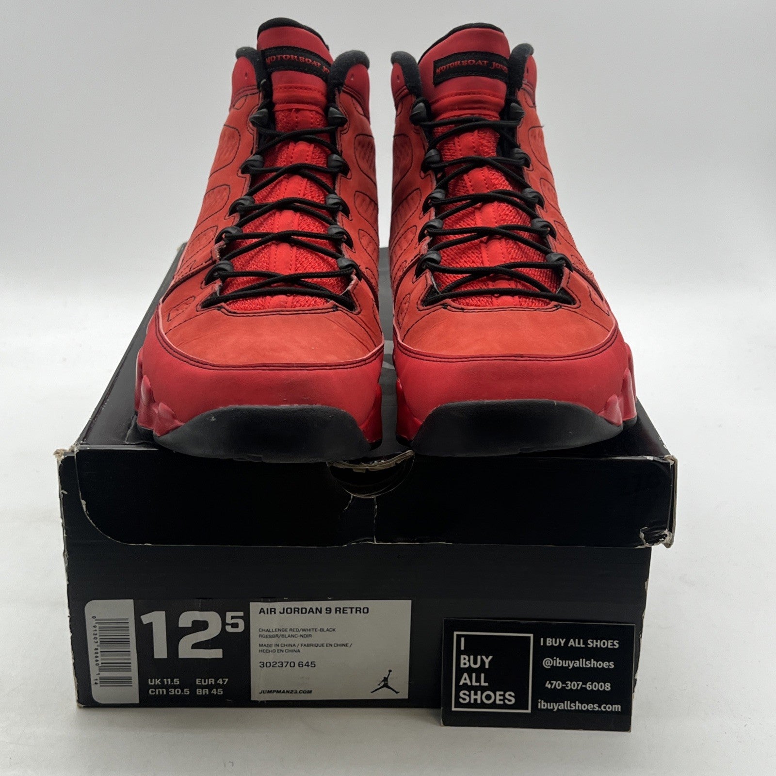 Size 12.5 - Air Jordan 9 Retro Motorboat Jones (302370-645)