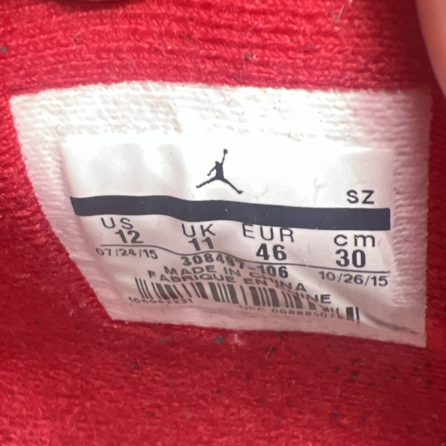 Size 12 - Air Jordan 4 Retro alternate 89 2016 (308497-106)