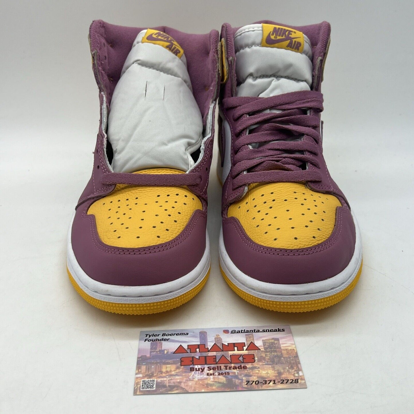 Size 8.5 - Jordan 1 Retro High OG Brotherhood 2022 Yellow White (555088-706)