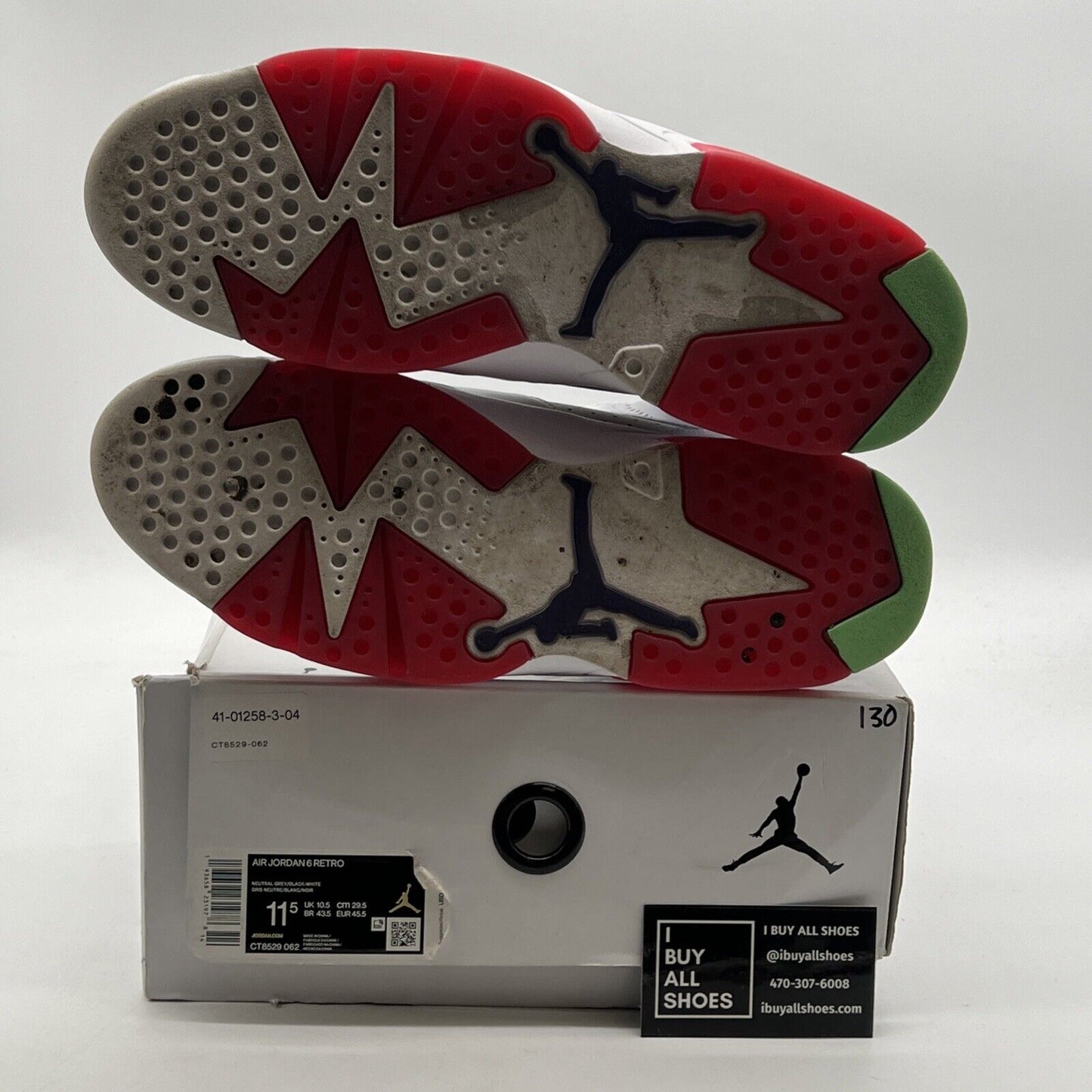 Size 11.5 - Air Jordan 6 Retro Hare (CT8529-062)