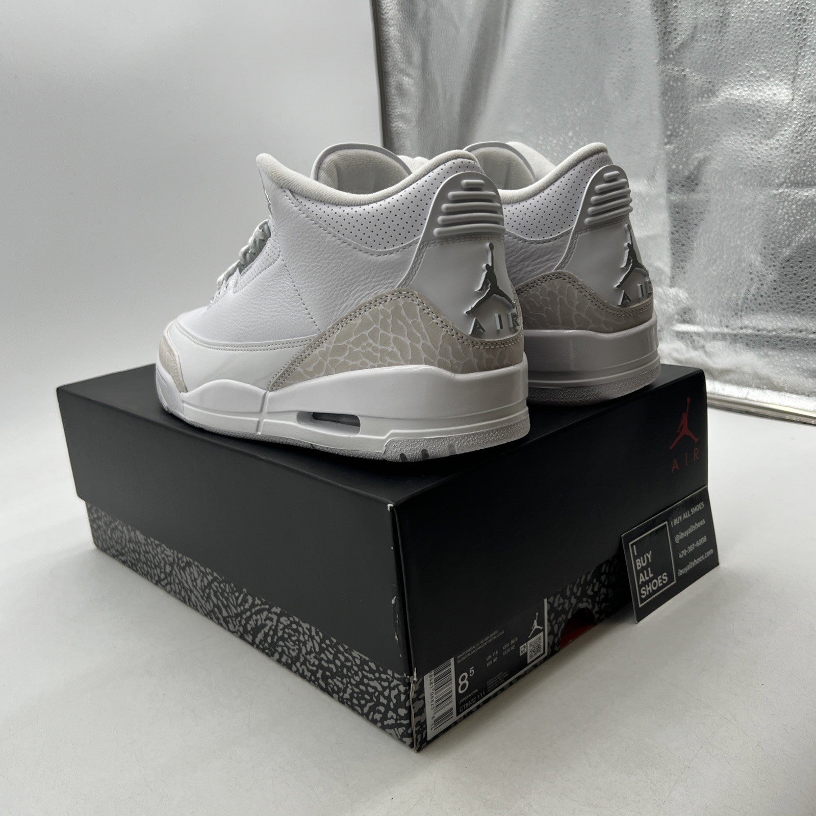 Size 8.5 - Air Jordan 3 Retro 2025 Pure Money (CT8532-111)