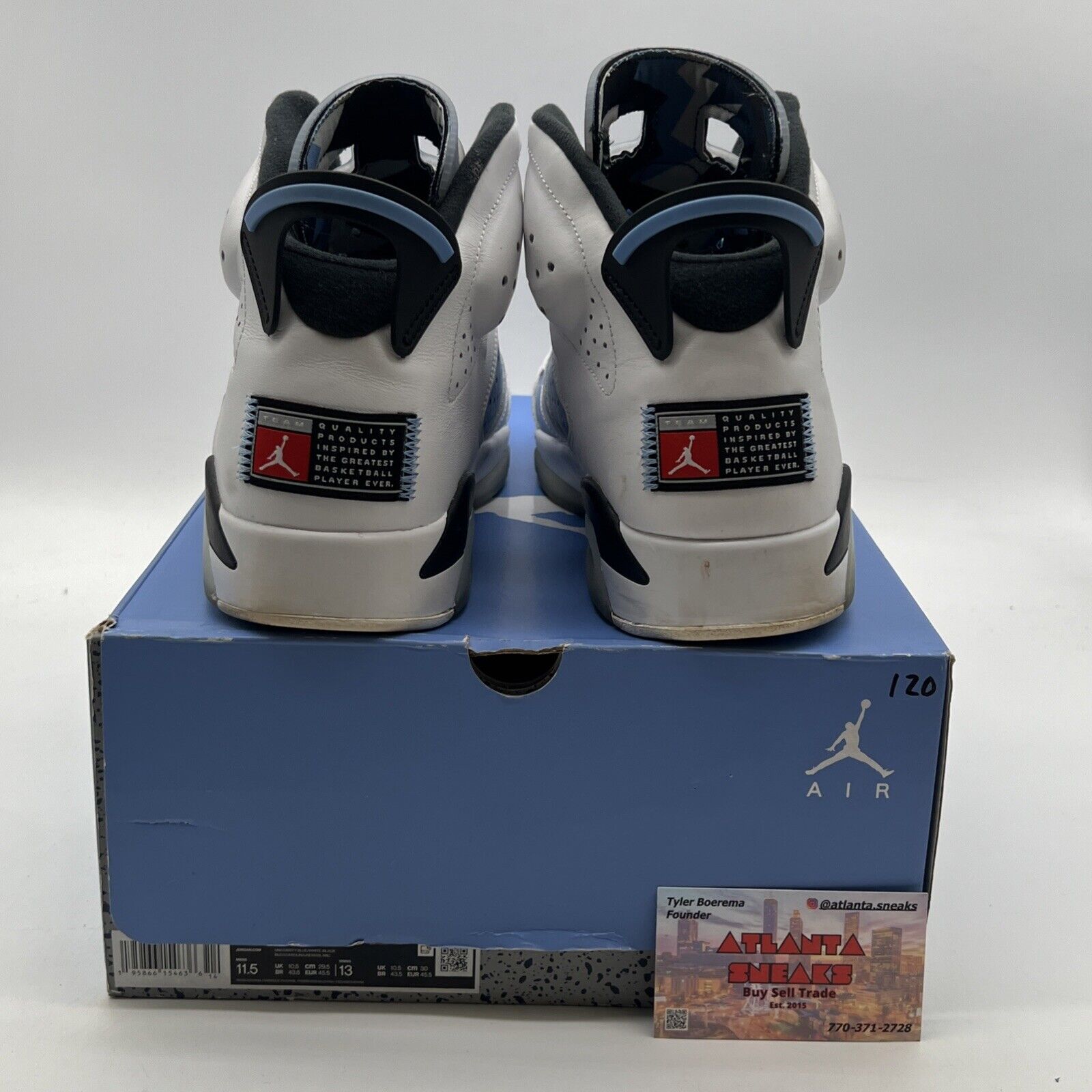 Size 11.5 - Air Jordan 6 Retro Mid UNC Home (CT8529-410)