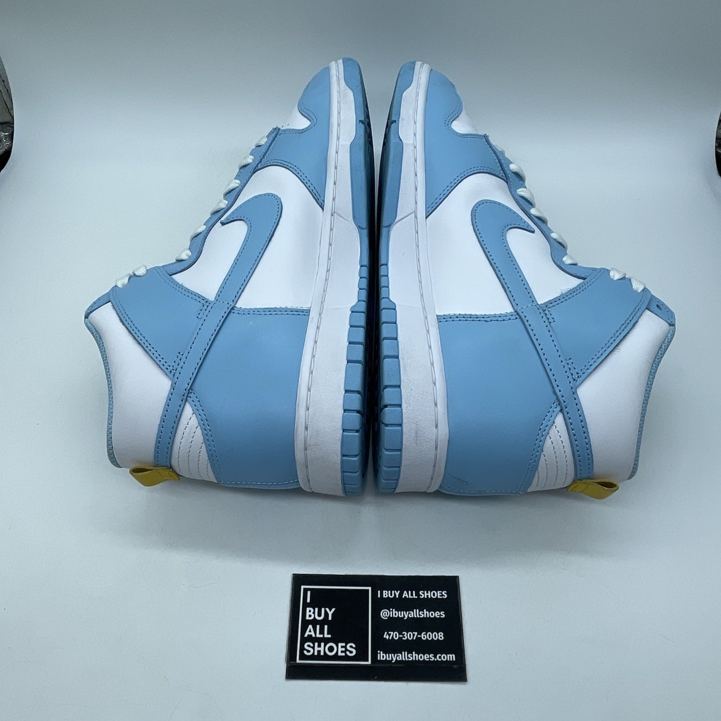 Size 12 - Nike Dunk High Blue Chill White Yellow Leather (DD1399-401)