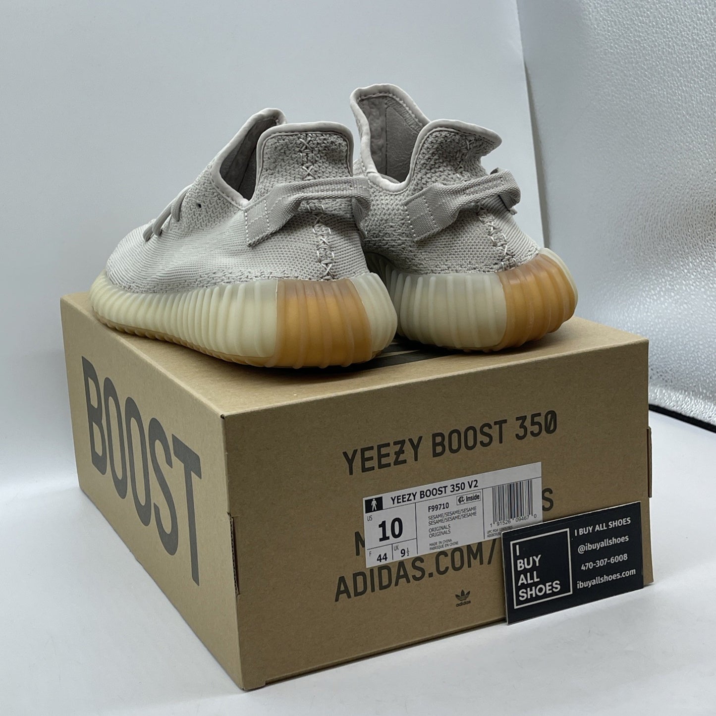 Size 10 - adidas Yeezy Boost 350 V2 Low Sesame Suede (F99710)