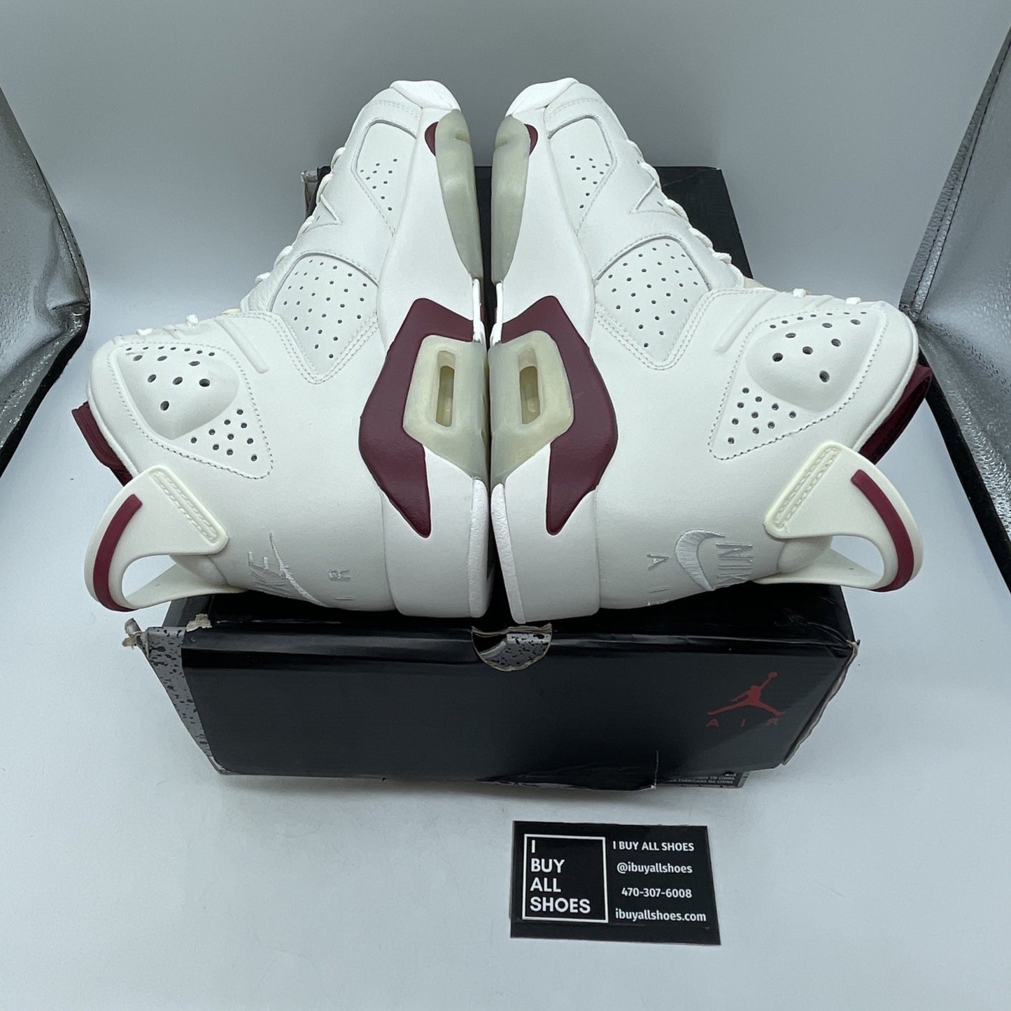 Size 9.5 - Air Jordan 6 Retro 2015 Maroon (384664-116)