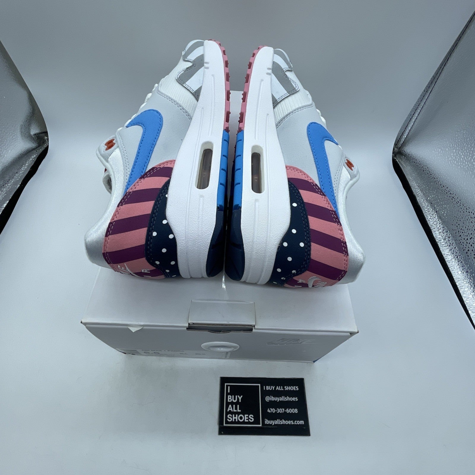 Size 5.5 - Parra x Nike Air Max 1 White (AT3057-100)