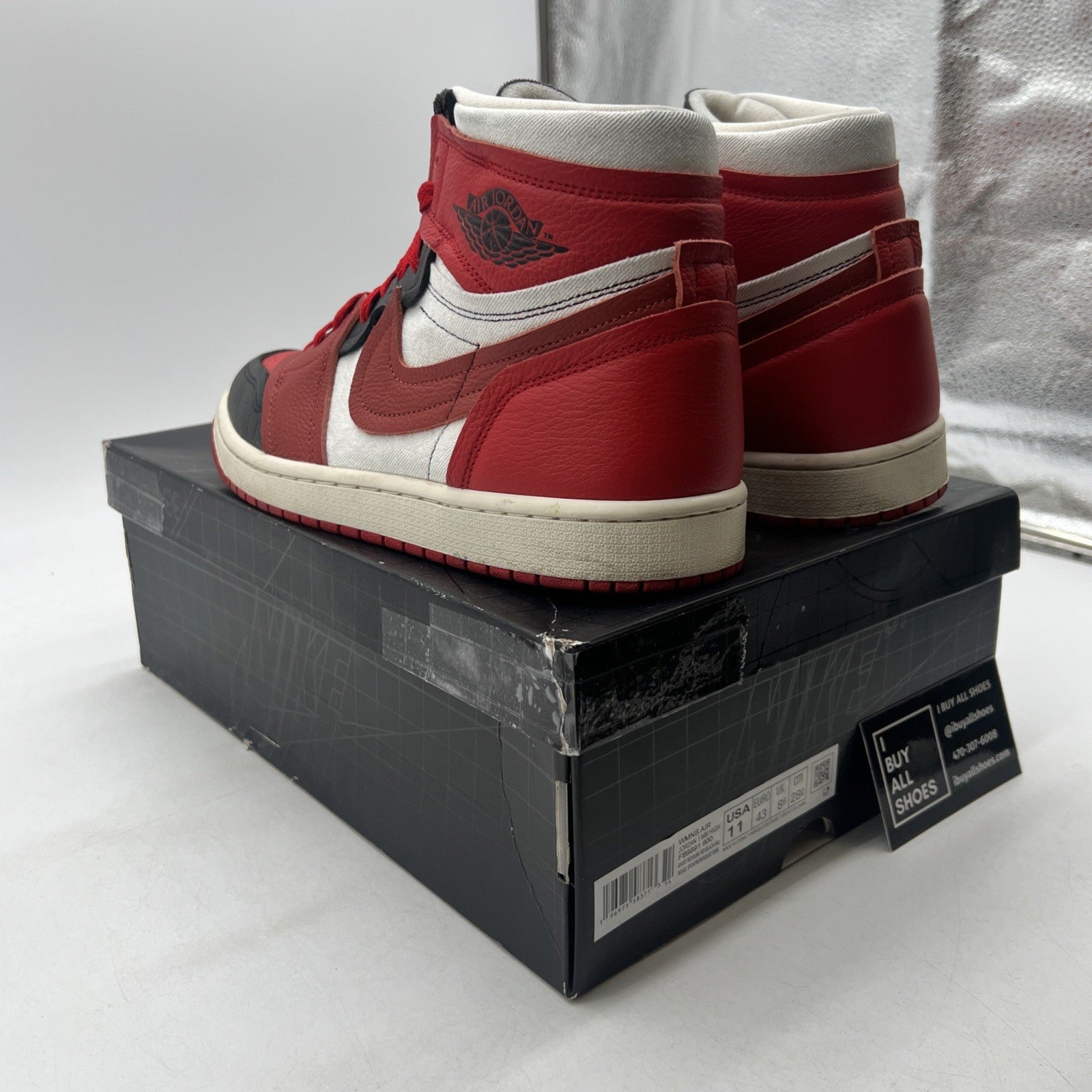 Size 11W - Air Jordan 1 Method of Make High Sport Red W (FB9891-600)