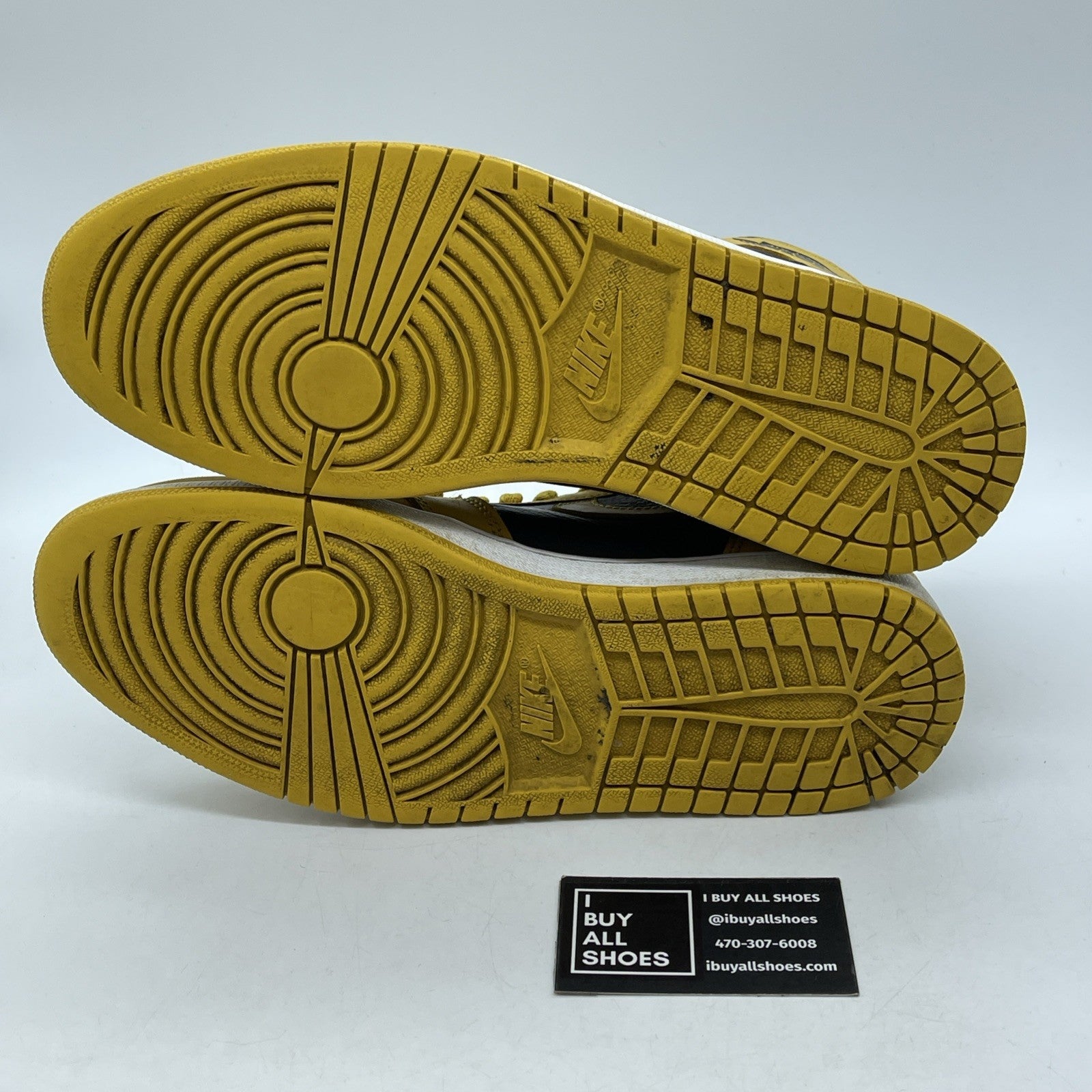 Size 11 - Jordan 1 Retro OG High Pollen Yellow Black Leather (555088-701)