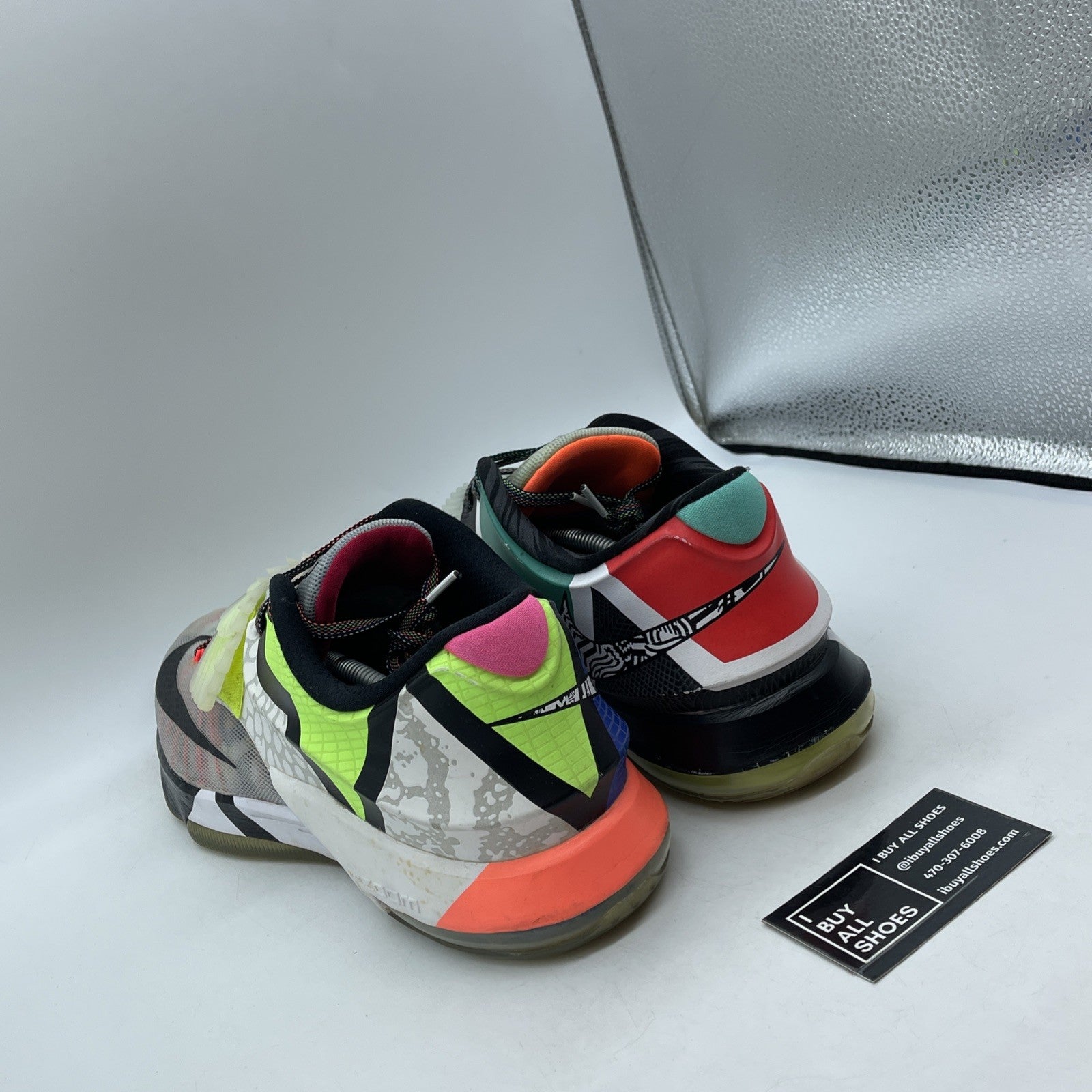 Size 14 - Nike KD 7 What The KD White Black Suede Leather (801778-944)