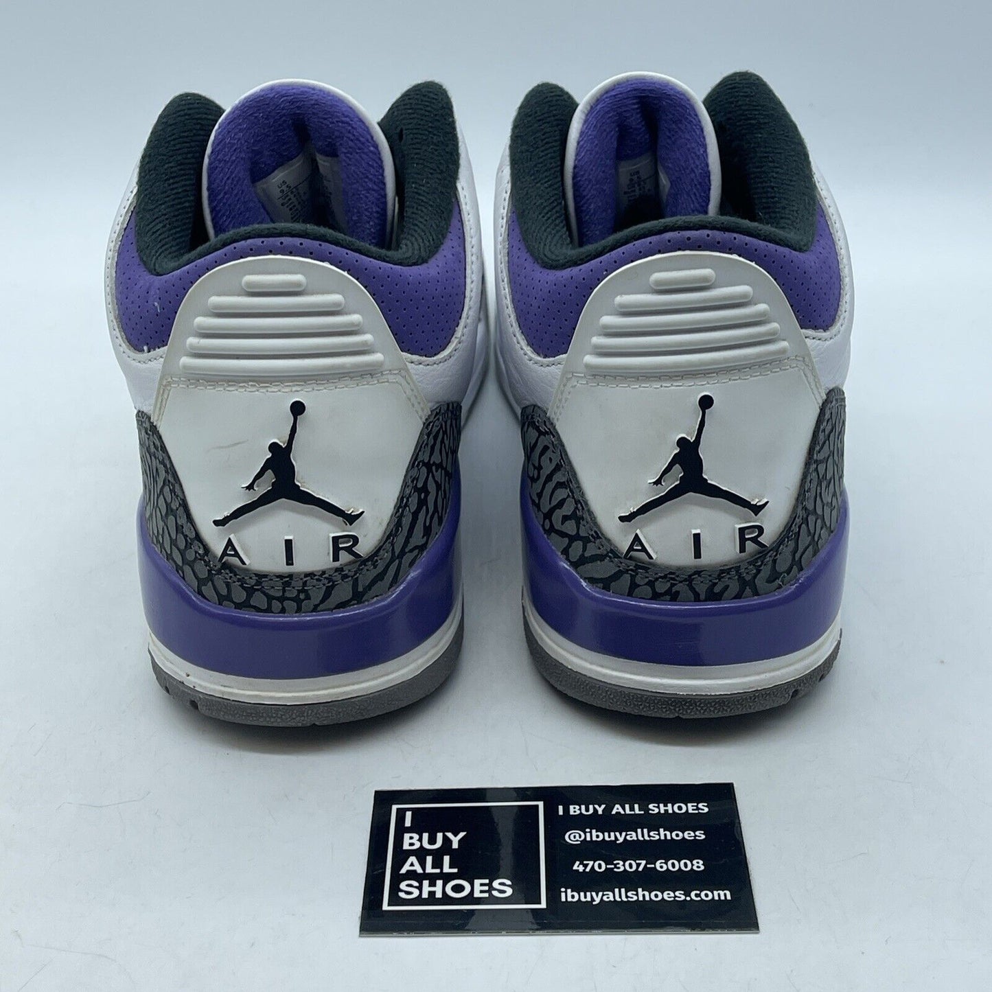 Size 9.5 - Jordan 3 Retro Mid Dark Iris Grey Purple White Leather (CT8532-105)