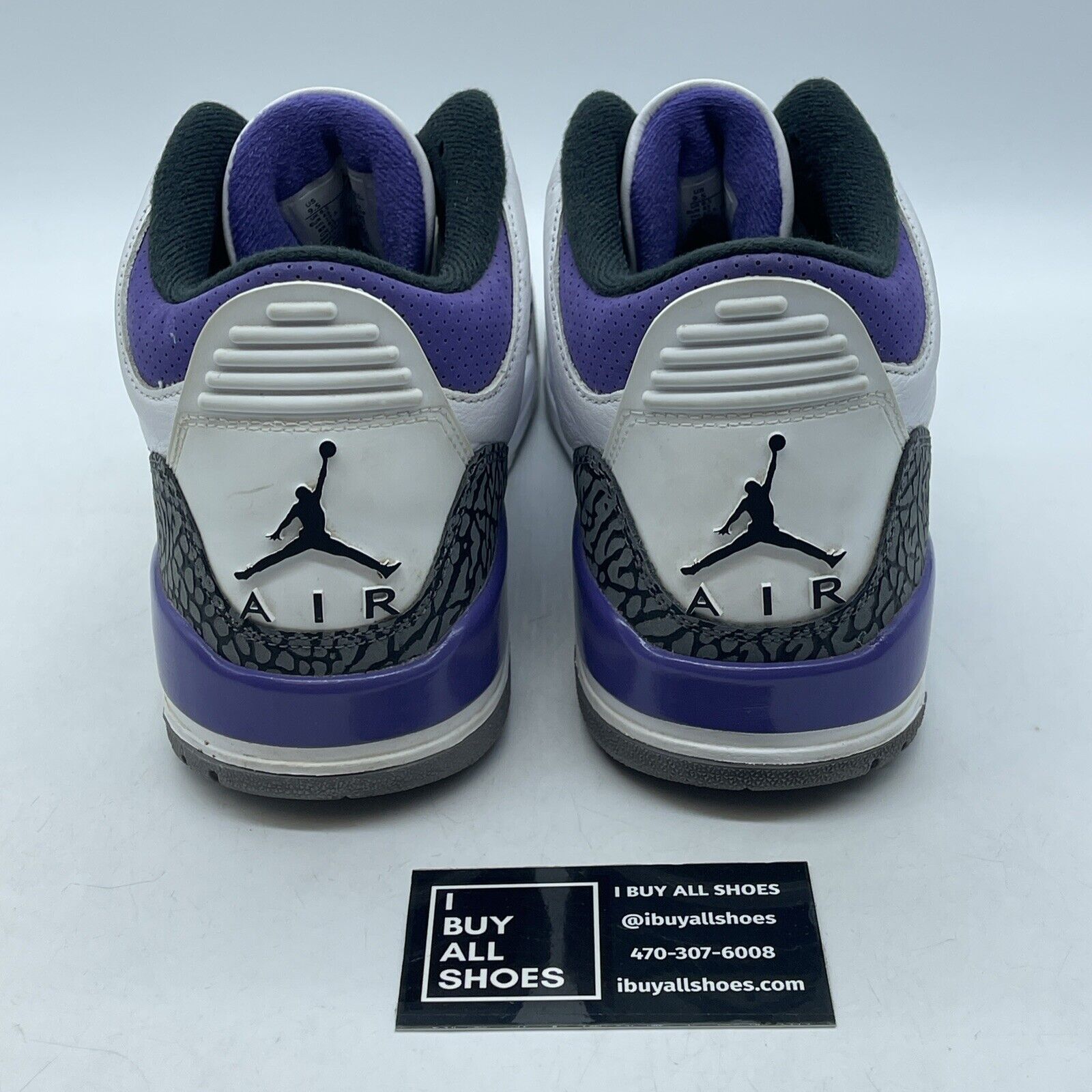 Size 9.5 - Jordan 3 Retro Mid Dark Iris Grey Purple White Leather (CT8532-105)