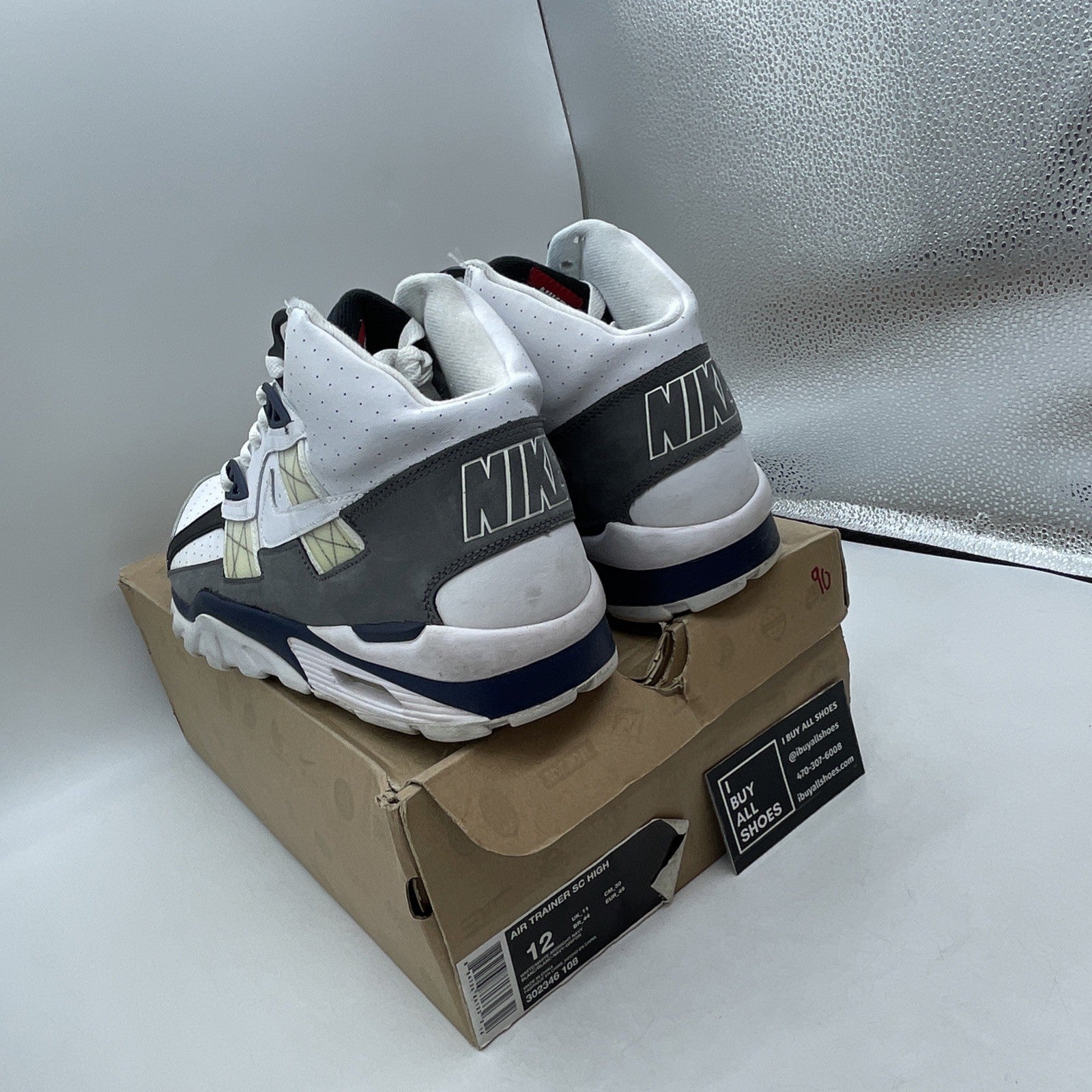 Size 12 - Nike Air Trainer Sc High White (302346-108)