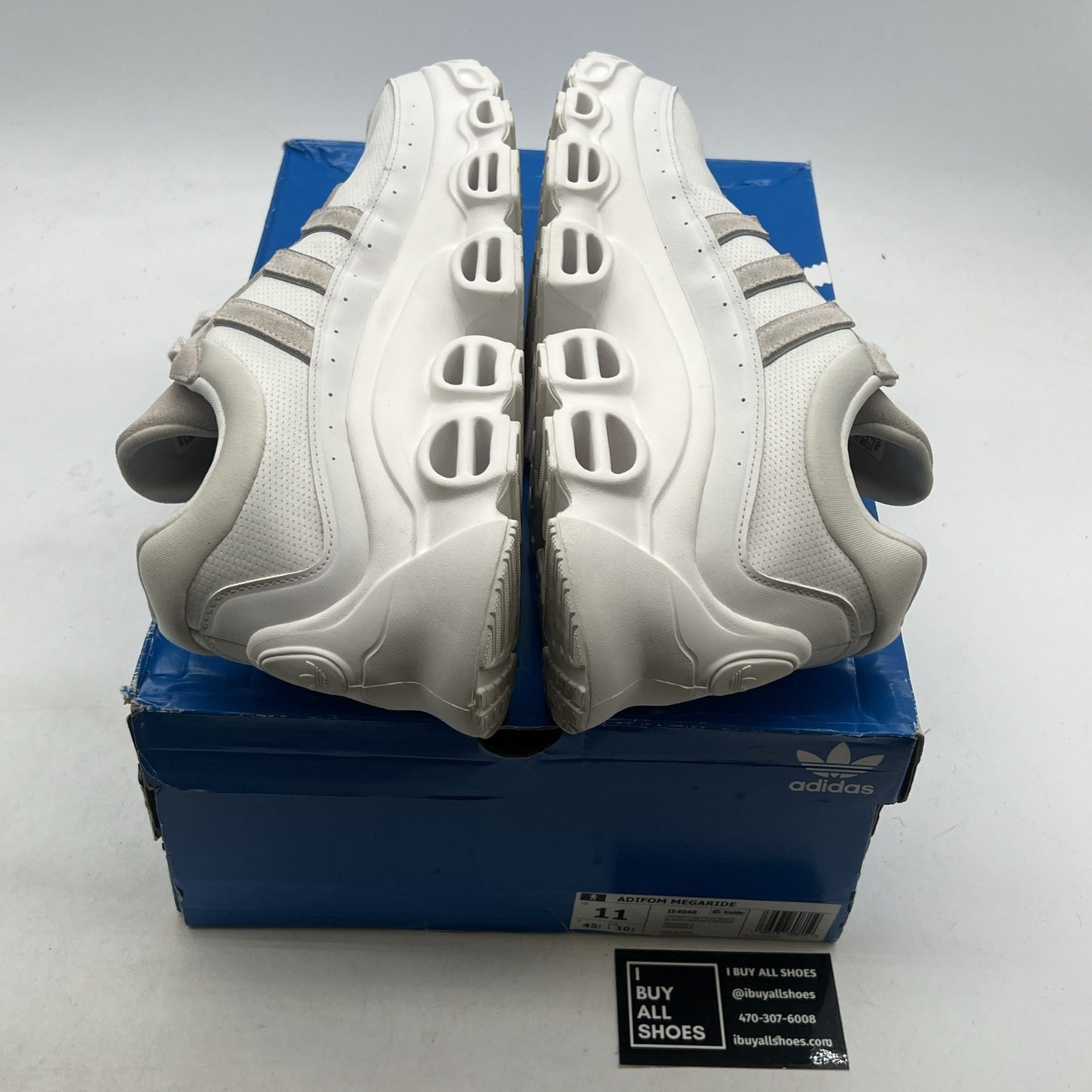 Size 11 - Adidas adiFOM Megaride Crystal White (IE4048)
