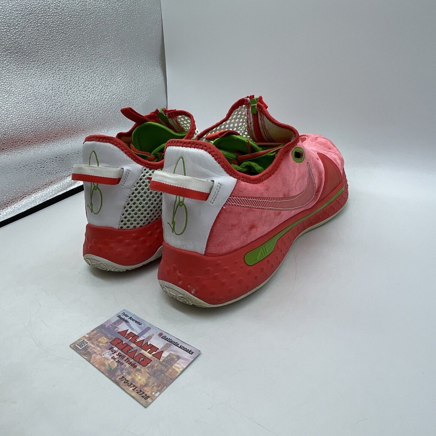 Size 13 - Nike PG 4 Christmas Red Green White Suede (CD5079-602)