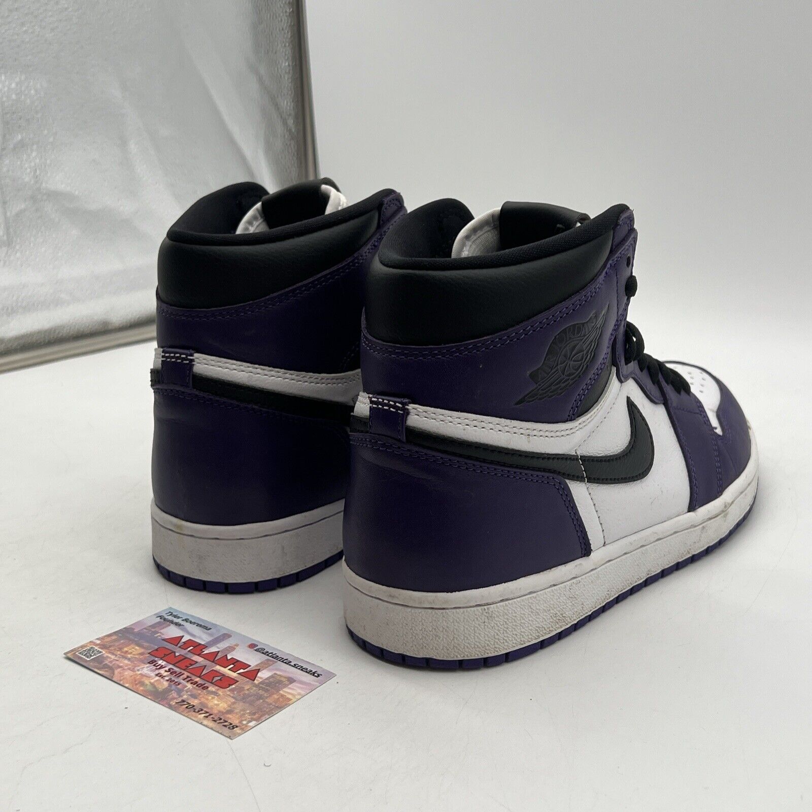 Size 9.5 - Jordan 1 Retro OG High Court Purple 2.0 Black Leather (555088-500)