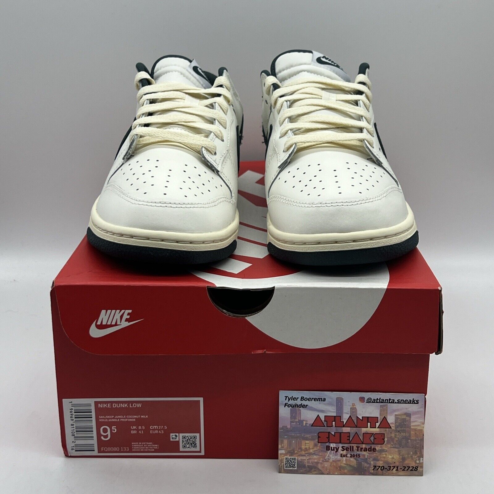 Size 9.5 - Nike Dunk Low Athletic Department - Deep Jungle Brand New Og All