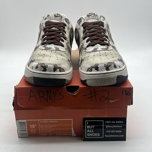 Size 10.5 - Nike Air Force 1 Low Brown (313641-221)