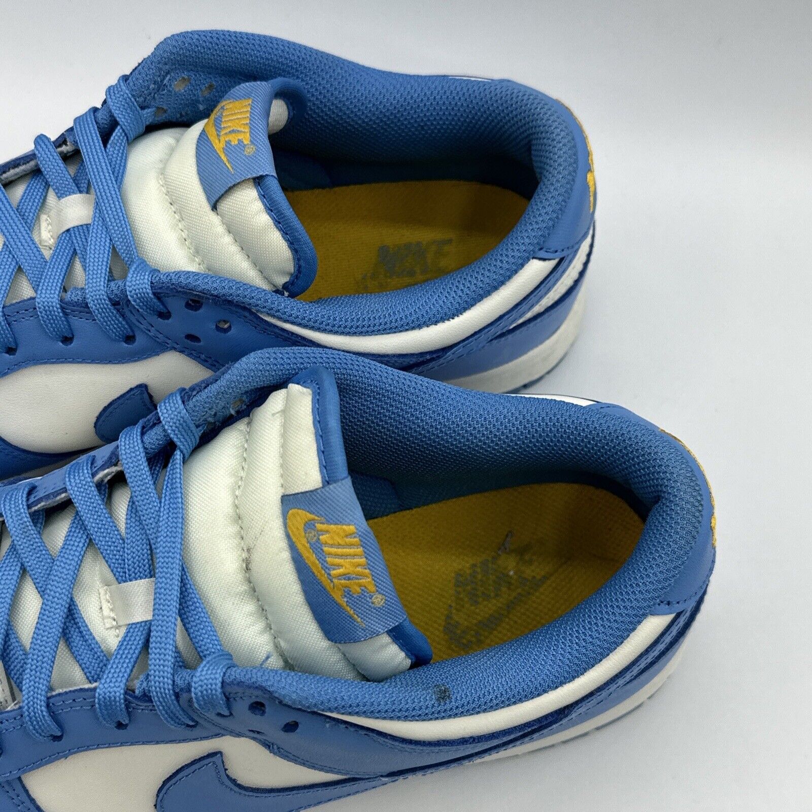 Size 11 W - Nike Dunk Low Coast 2021 University Blue Yellow Cream Leather Og