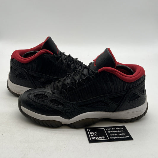 Size 9 - Air Jordan 11 Retro IE 2011 Low Black Charcoal Red (306008-001)