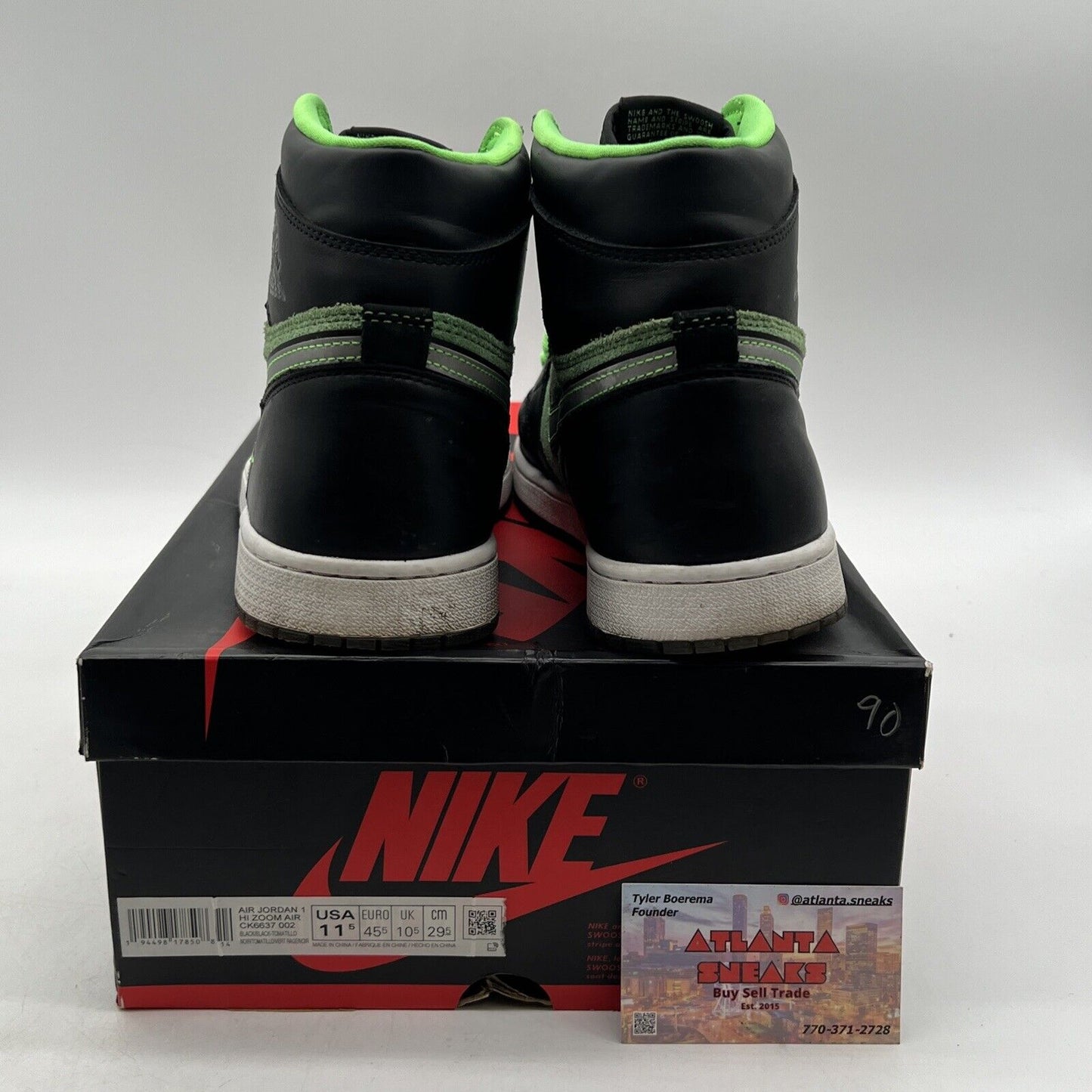 Size 11.5 - Air Jordan 1 Zoom High Zen Green (CK6637-002)