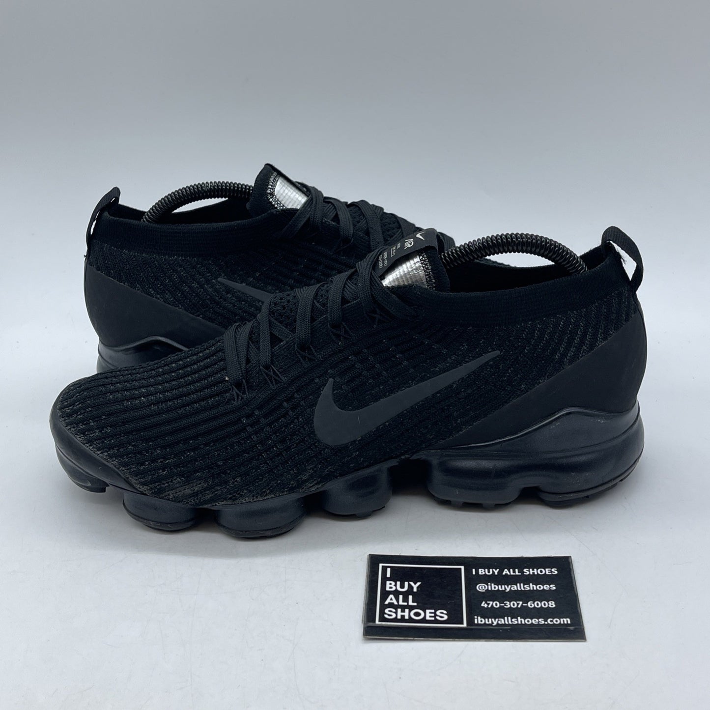 Size 10 - Nike Air VaporMax Flyknit 3 Triple Black (AJ6900-004)