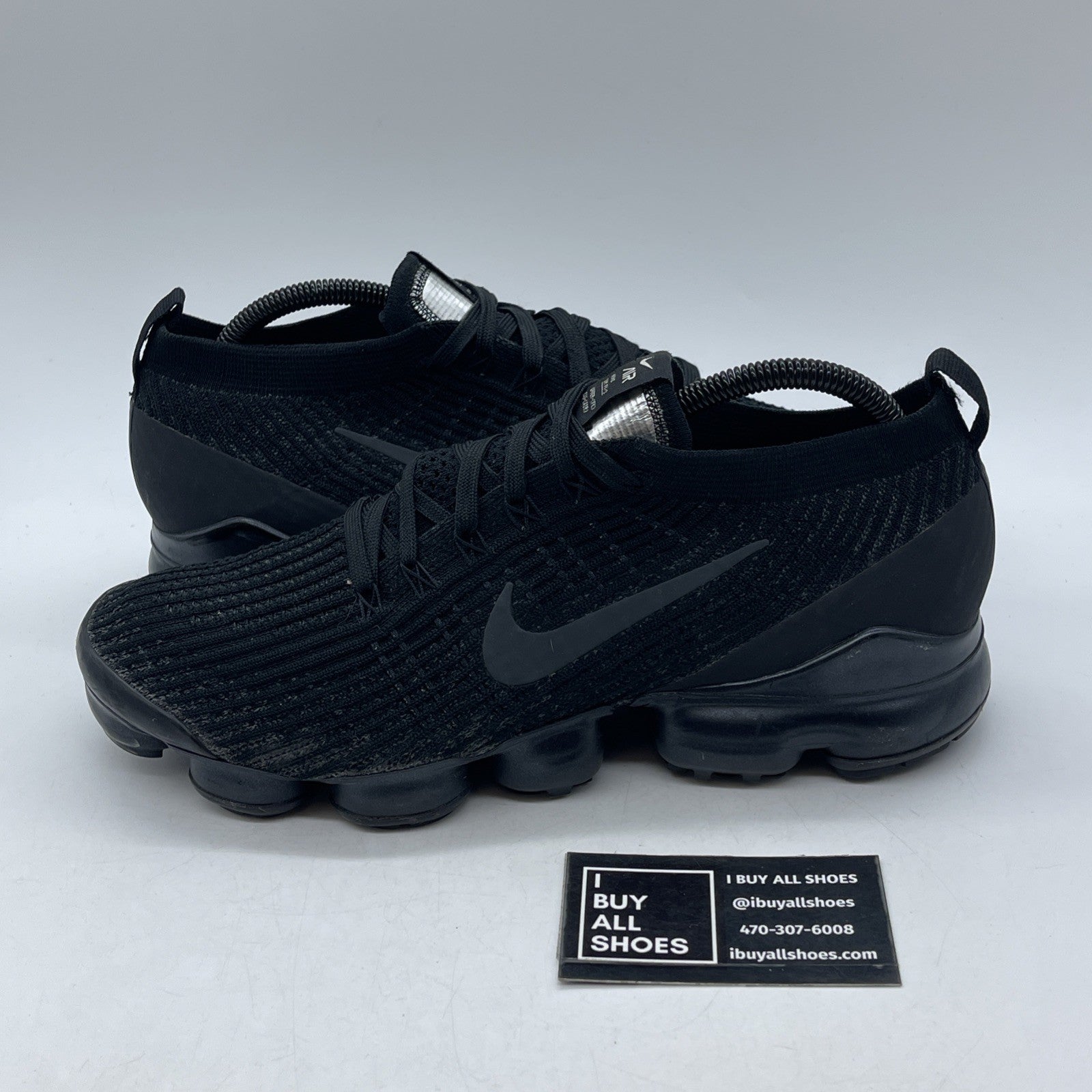 Size 10 - Nike Air VaporMax Flyknit 3 Triple Black (AJ6900-004)