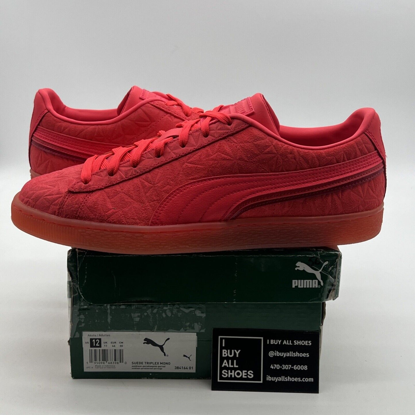 Size 12 - PUMA Suede Triplex Mono Quake - Sunblaze (384164-01)