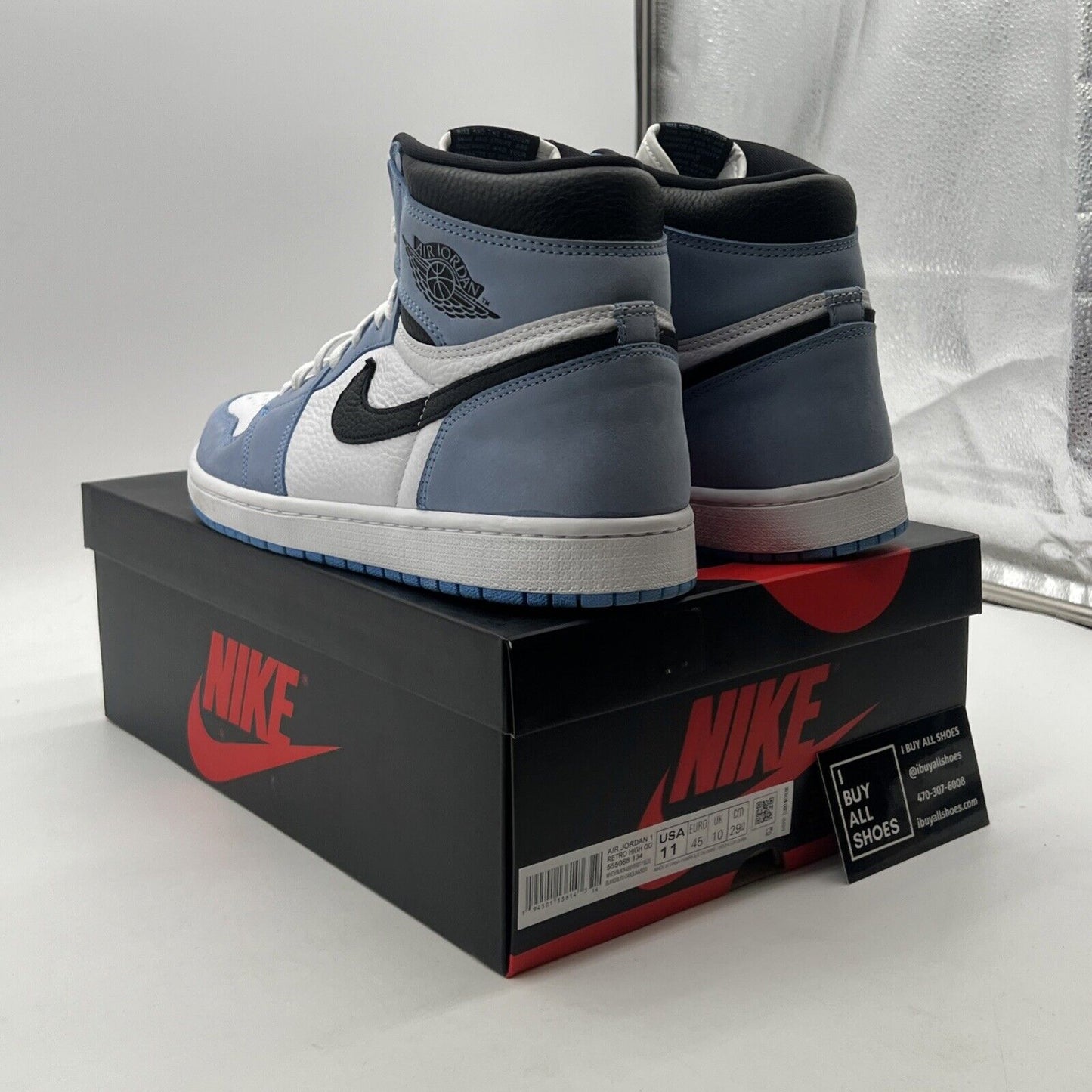 Size 11 - Air Jordan 1 Retro OG High University Blue (555088-134)