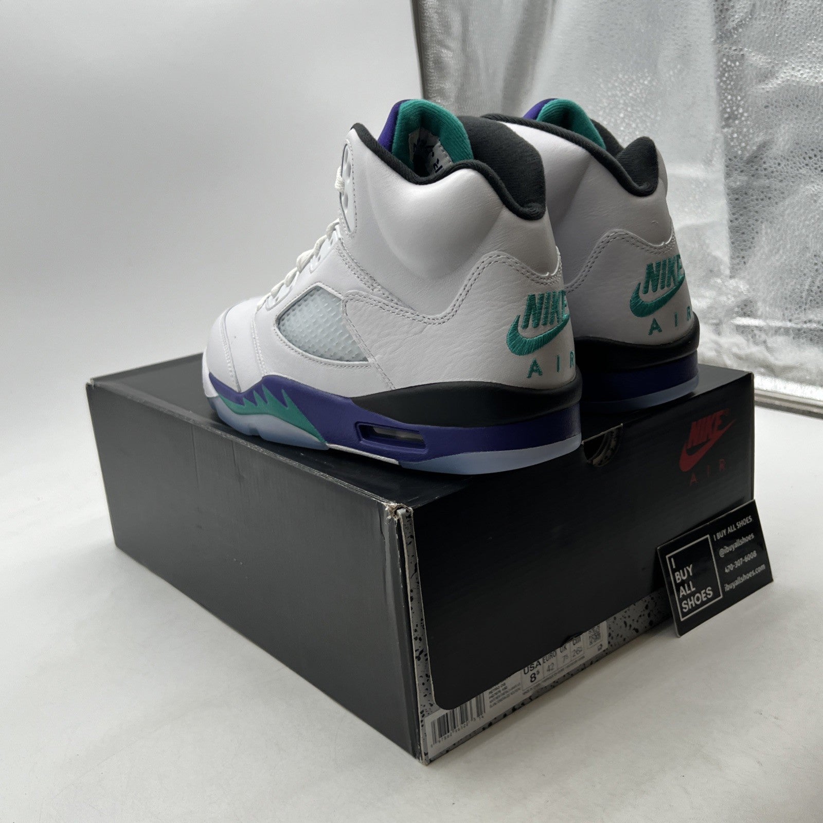 Size 8.5 - Air Jordan 5 Retro 2025 Grape (HQ7978-100)