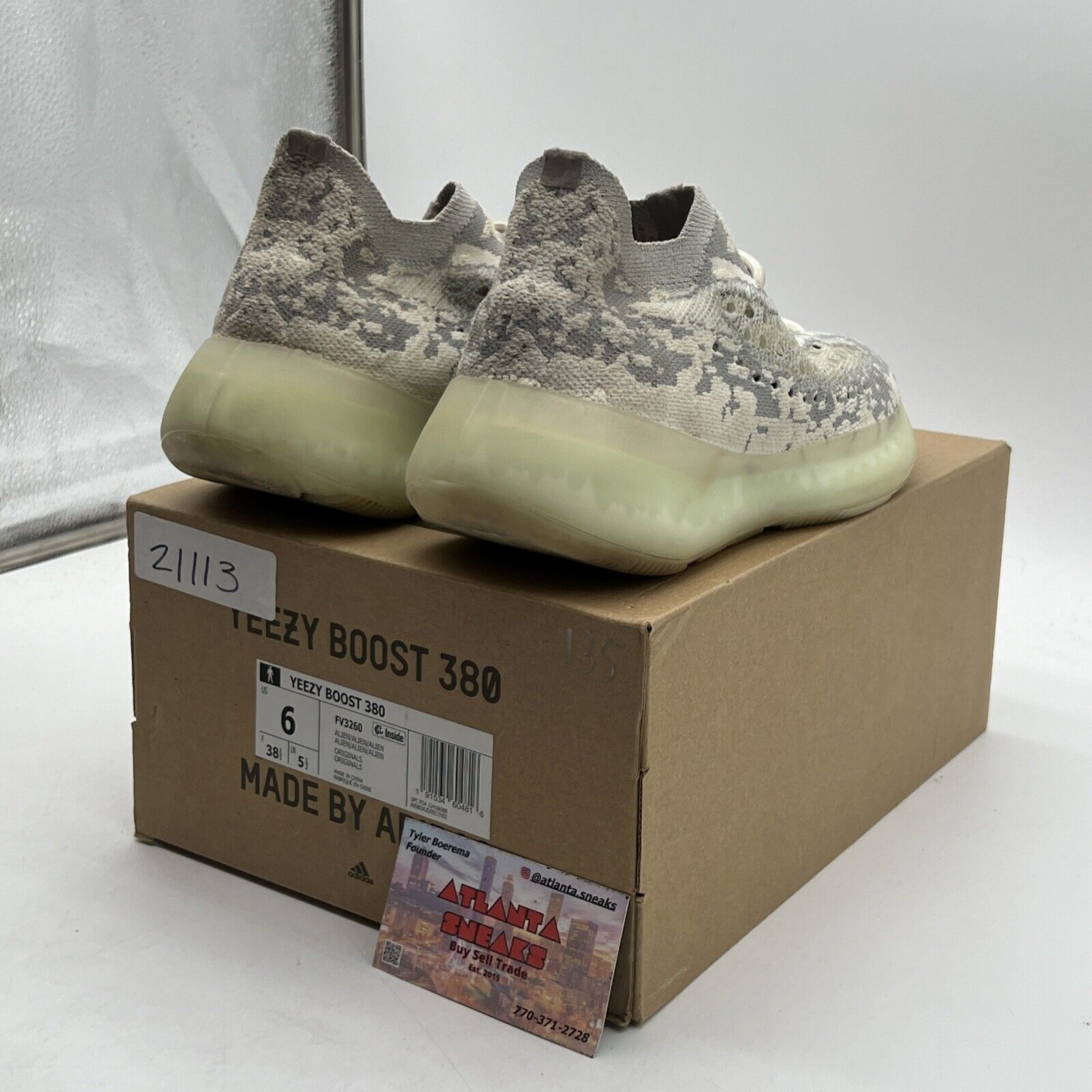 Size 6 - adidas Yeezy Boost 380 Alien (FV3260)