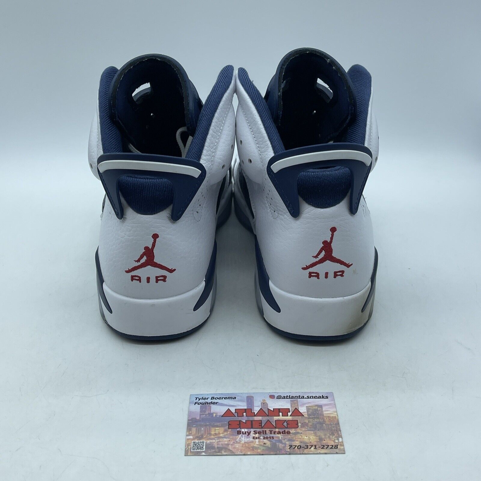 Size 10 - Air Jordan 6 Retro 2024 Olympic Blue White Leather (CT8529-164)
