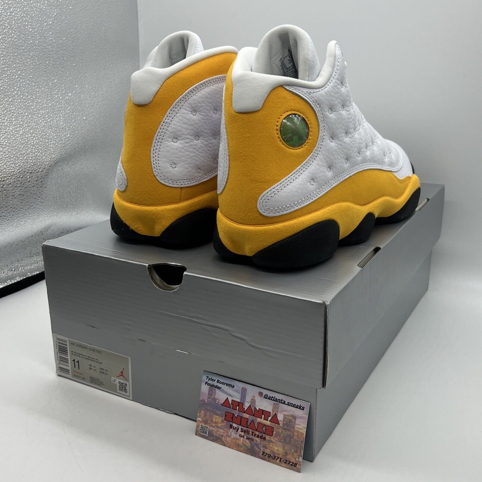 Size 11 - Jordan 13 Del Sol 2022 Brand New Og All White Yellow