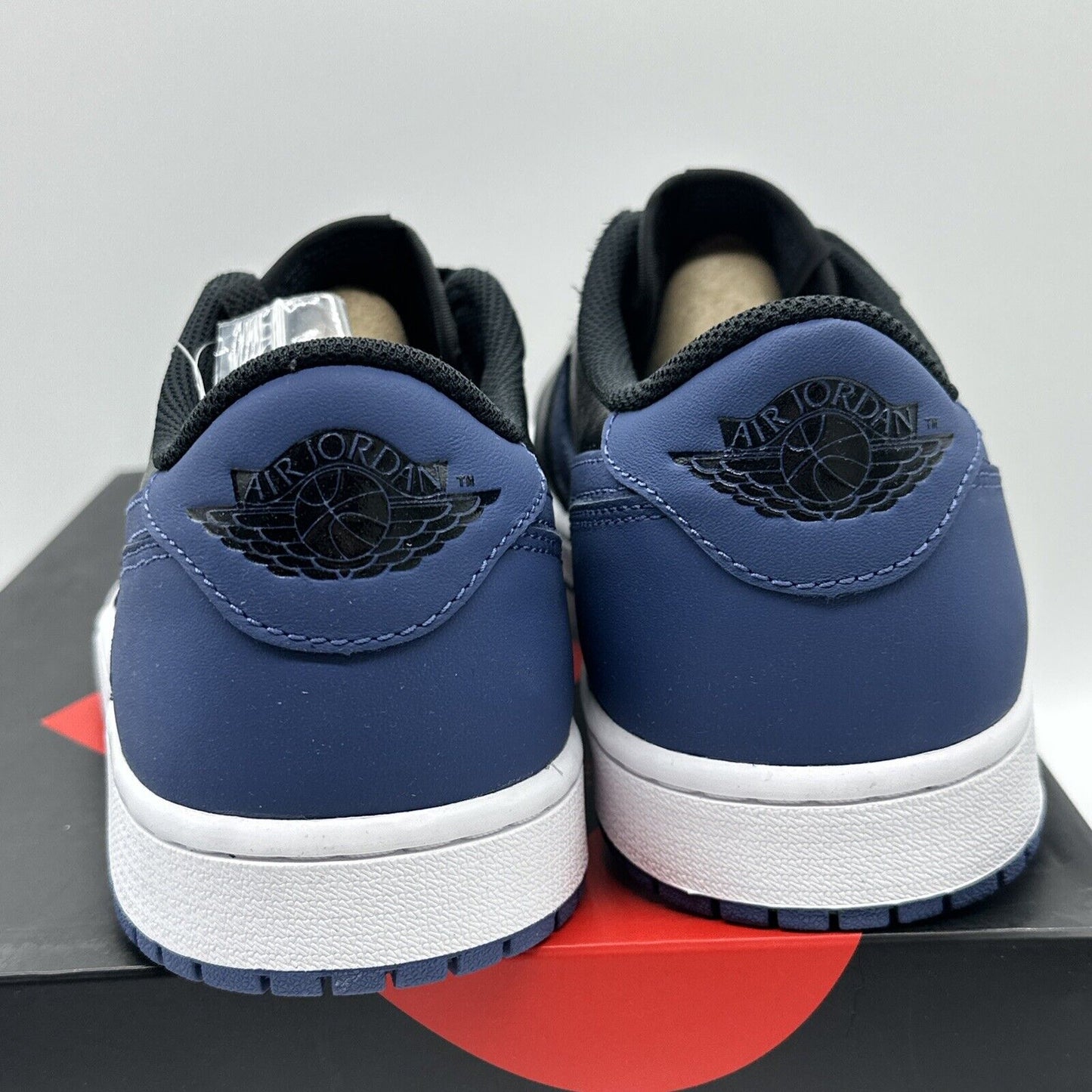 Size 10.5 - Jordan 1 Low OG Mystic Navy Blue Black Nice Leather With Box OG All