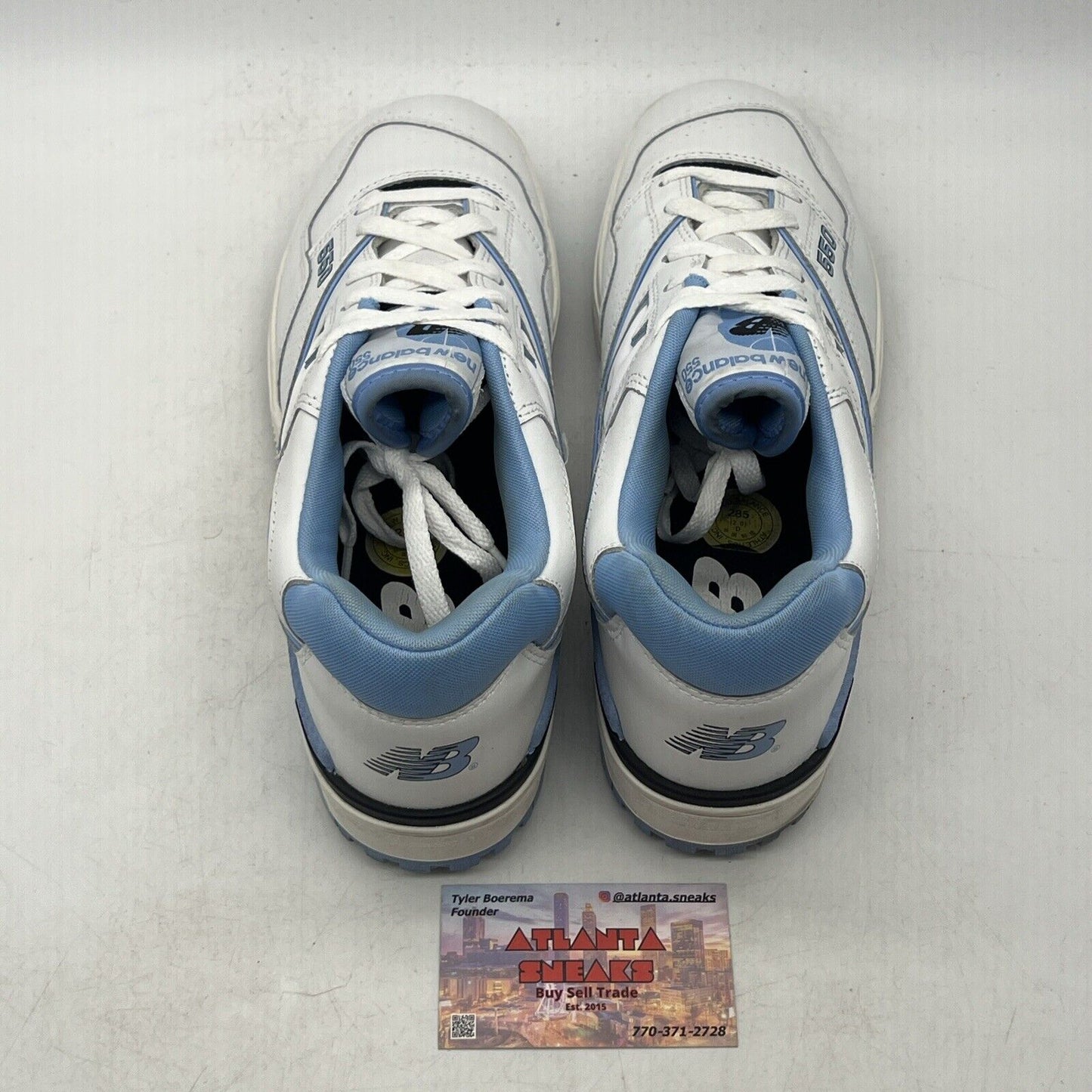 Size 10.5 - New Balance 550 Team Carolina Blue Black Leather (BB550HL1)