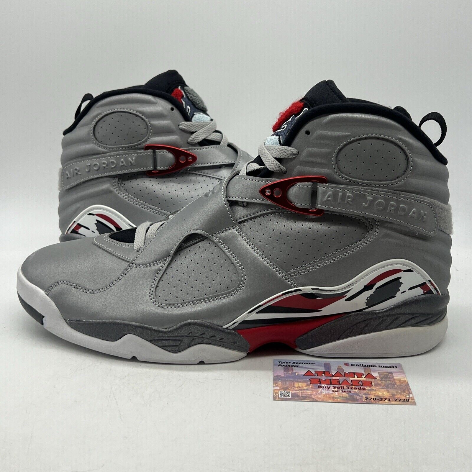 Size 14 - Air Jordan 8 Retro SP Reflections Of A Champion Silver (CI4073-001)