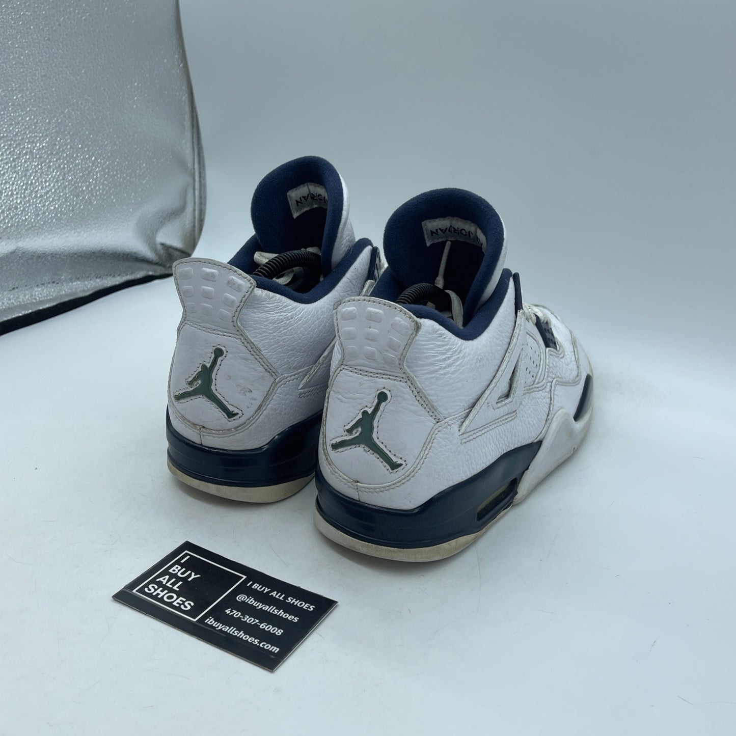 Size 8.5 - Air Jordan 4 Retro LS Columbia (314254-107)